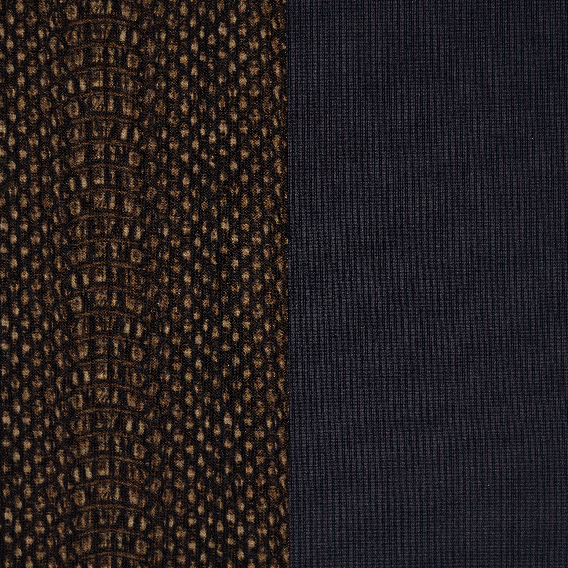 DOUBLE JERSEY, VISCOSE, PRINTED, TOFFEE&RAVEN BLACK (F000036176) - Texture