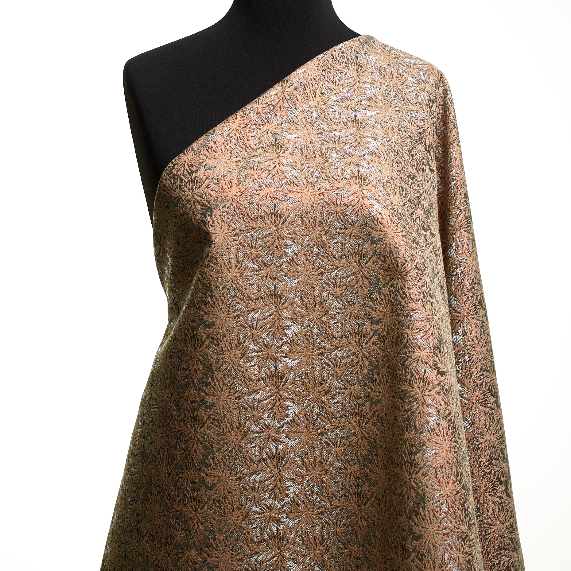 JACQUARD, ACETATE, METALLIC, SACHET PINK&SILVER (P000005200) - Mannequin