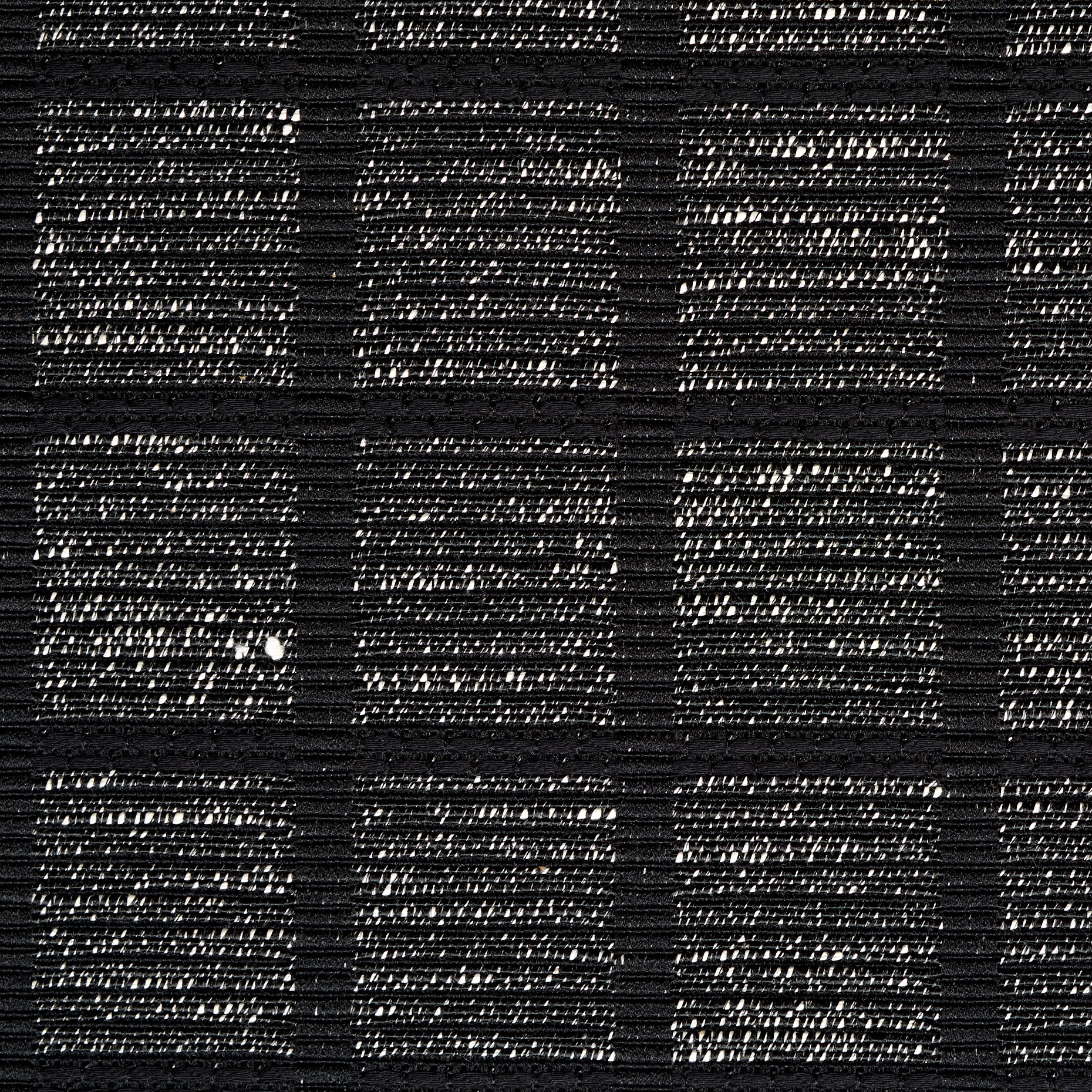 JACQUARD, COTTON VISCOSE, CHECK, IVORY&RAVEN BLACK (F000019965) - Texture