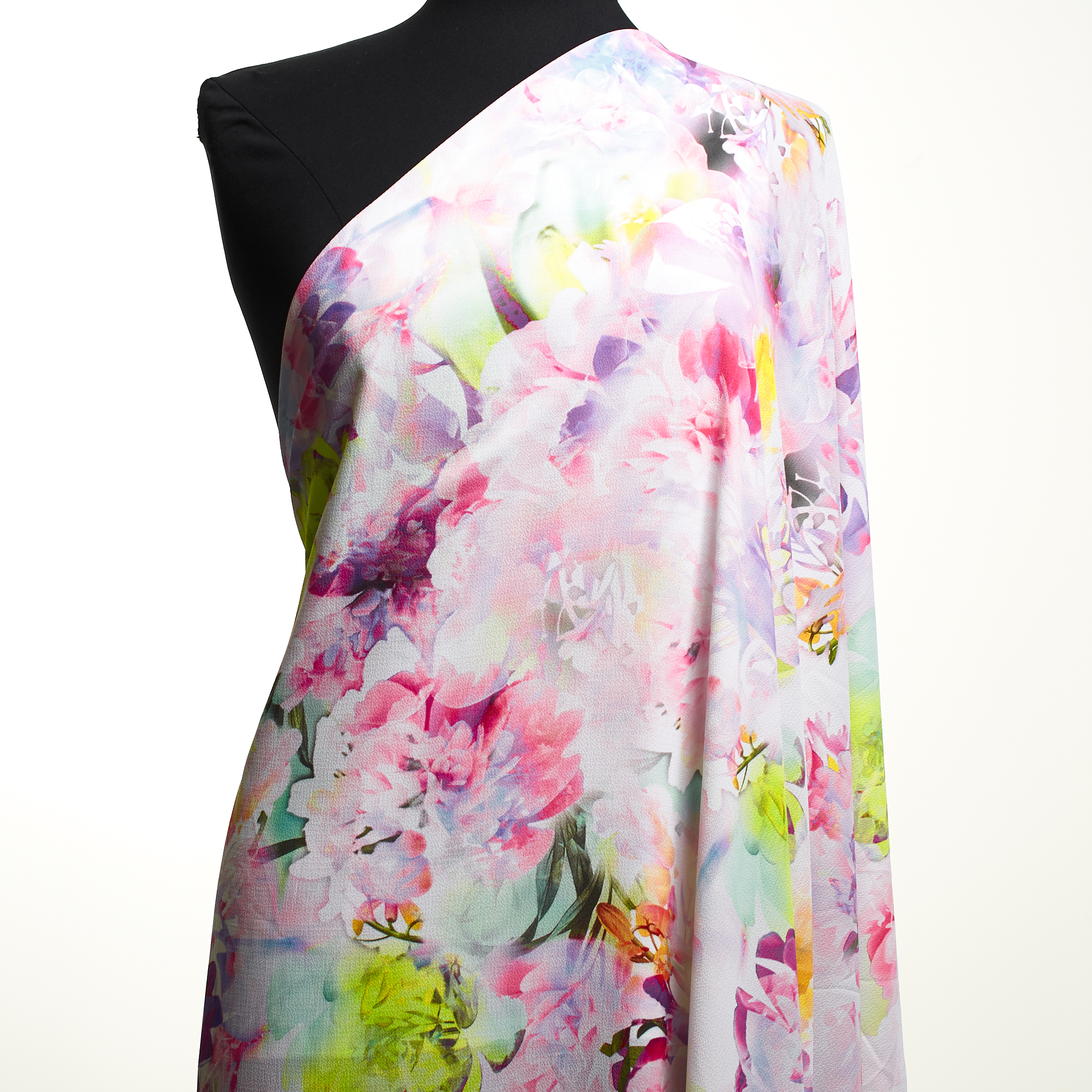 Crêpe, Elástico, Estampado, Violet&Sunlight (F000033380) - Maniquí