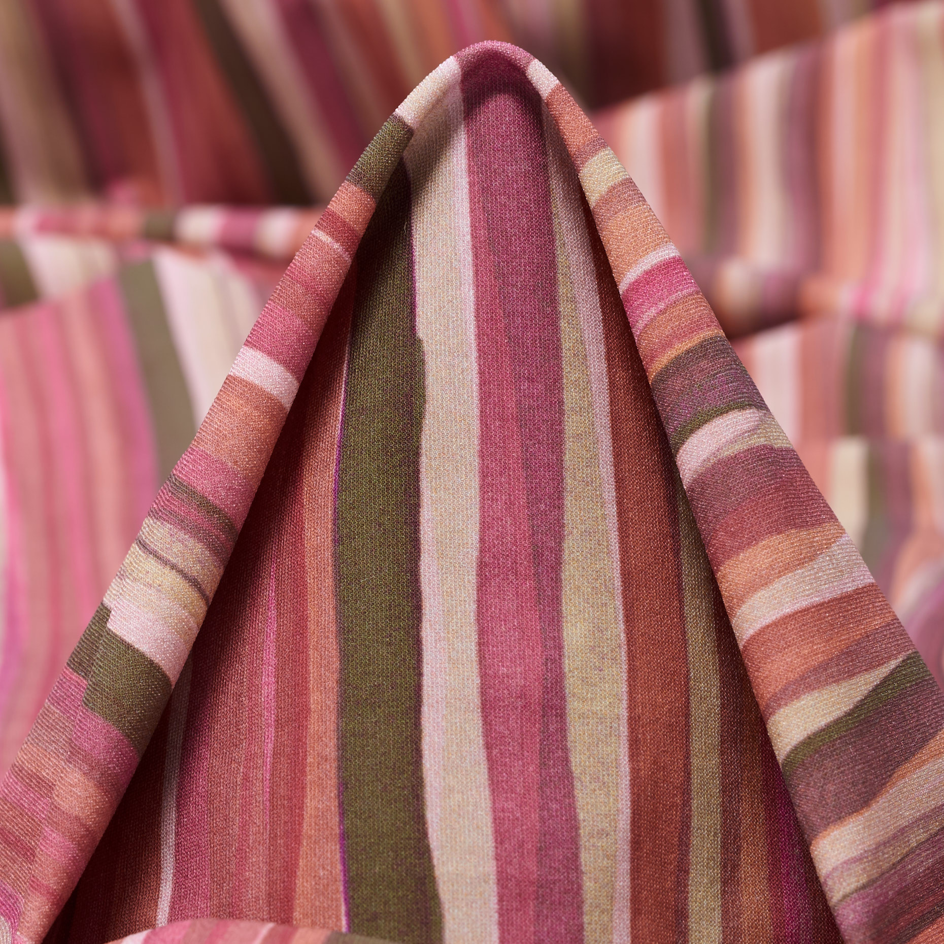 Techno Jersey, Rigato, Alta Elasticità, Pink Power (F000041303)