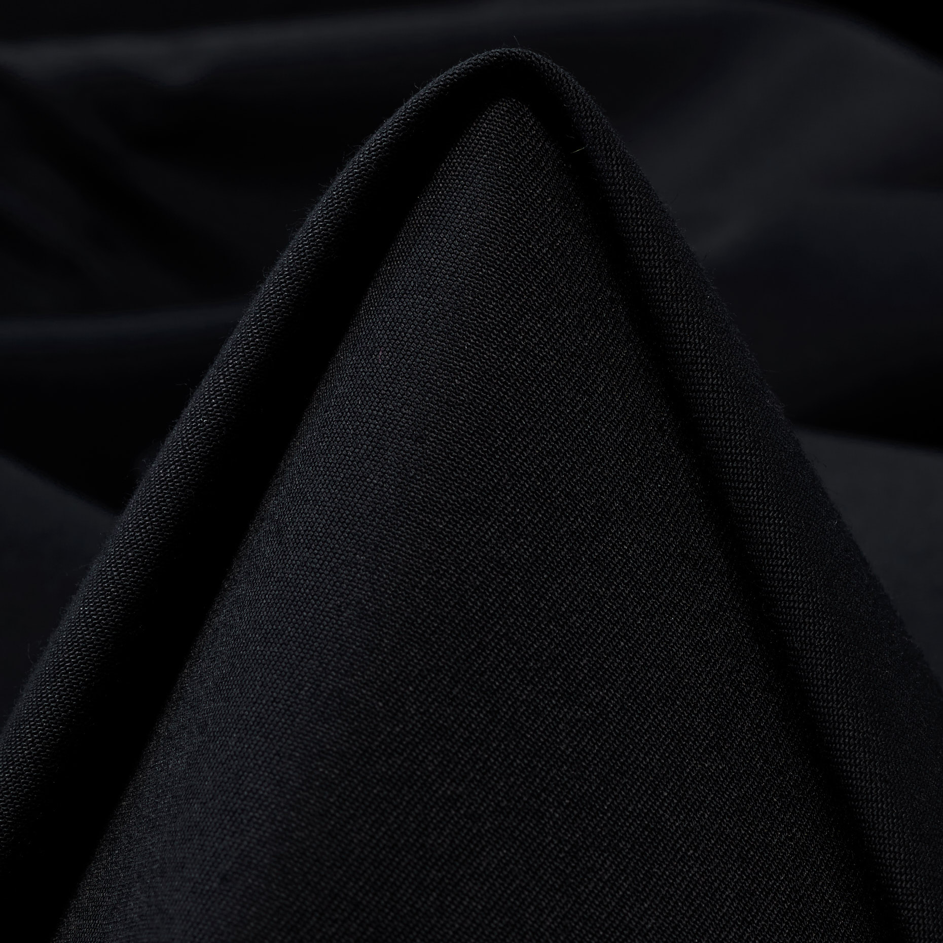 Techno Stretch, Mieszanka bawełny, Jet Black