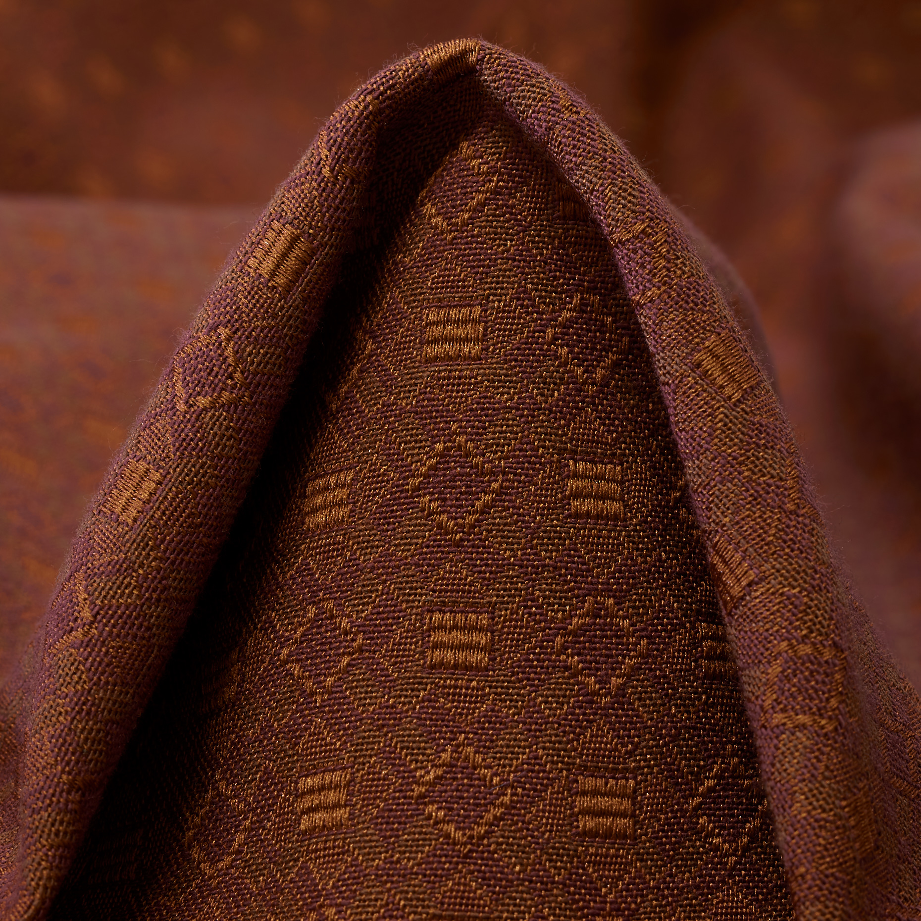 JACQUARD, COTTON, ELASTIC, MARSALA (F000030771)