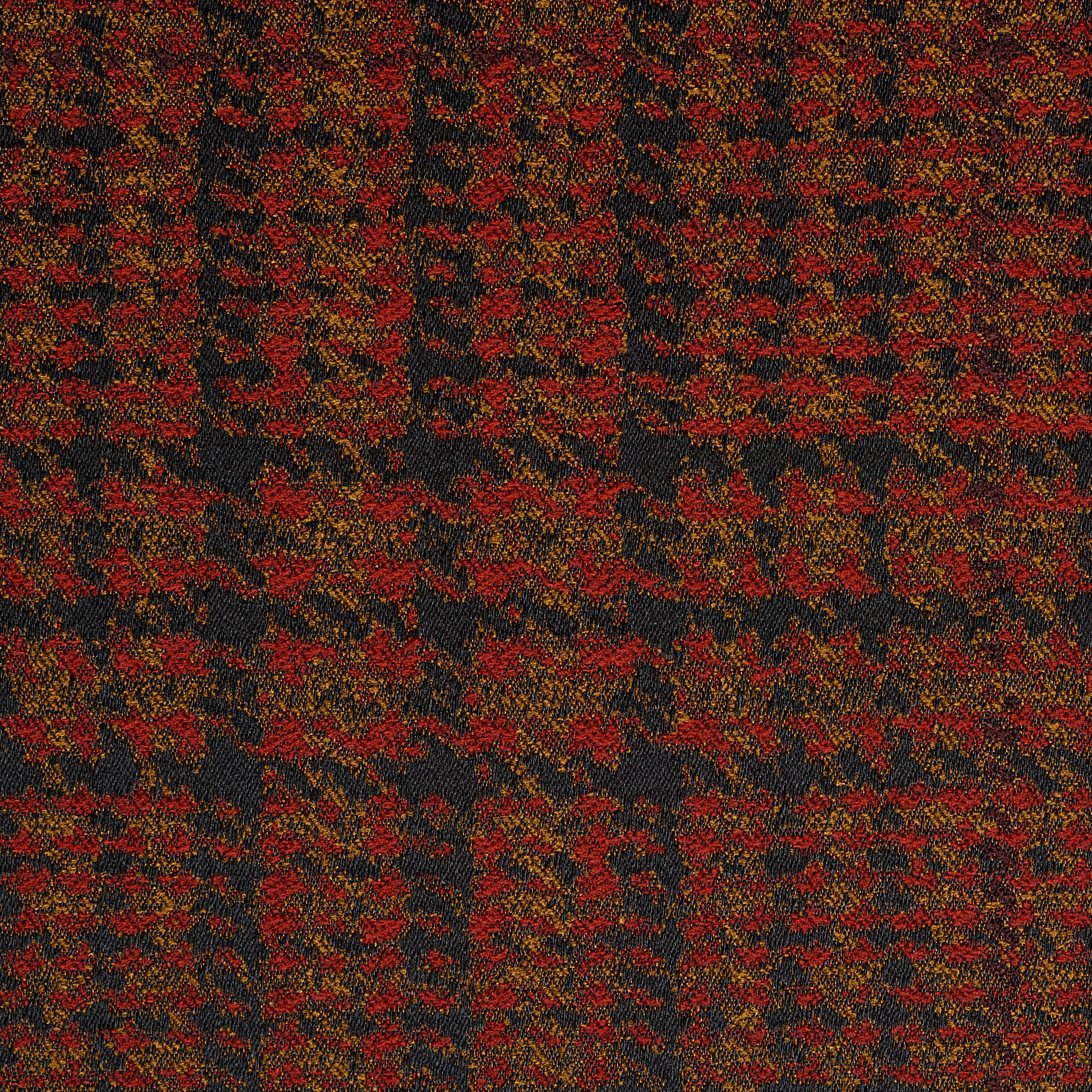 JACQUARD, ELASTIC, GLENCHECK, CARMINE RED&BURNT ORANGE (F000023226) - Texture