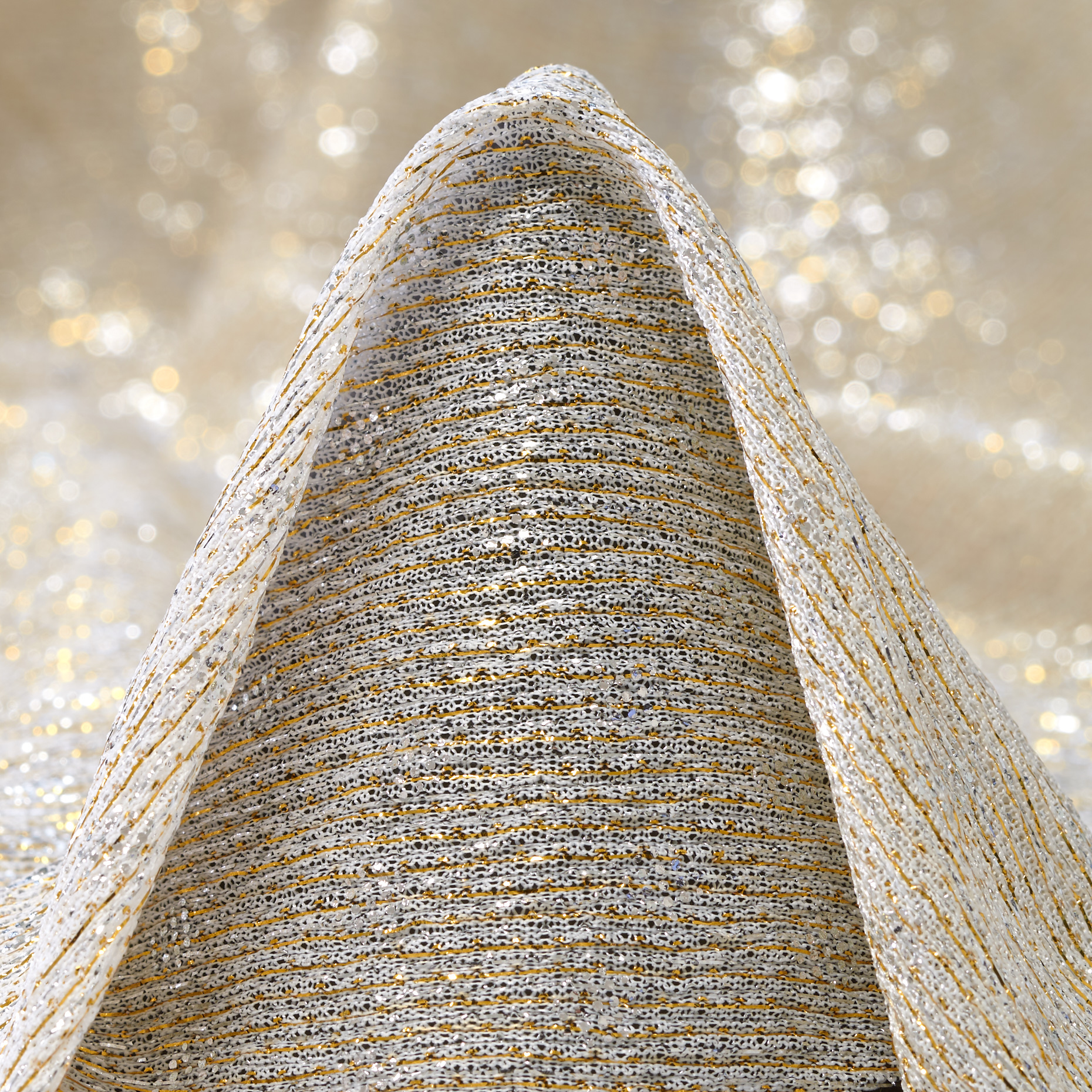 Jersey, Lurex, Połysk, Nimbus Cloud&Red Gold (F000045520)