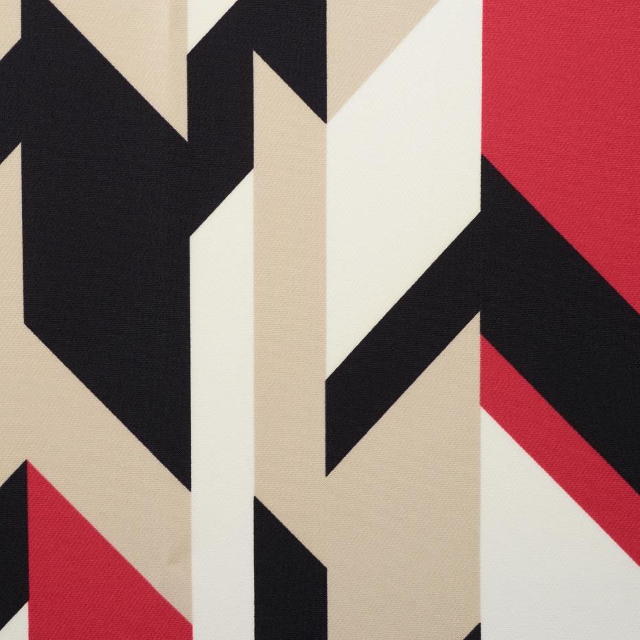 TWILL, PRINTED, RED ALERT&RAVEN BLACK (F000027199) - Texture