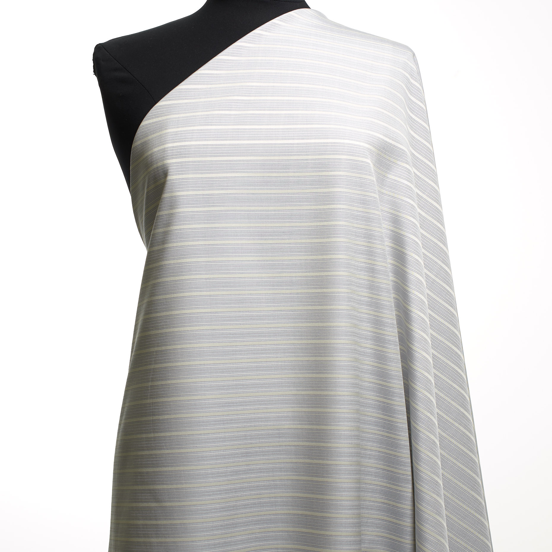 Шелк, Хлопок, Полоска, Stone Washed (F000037740) - Манекен