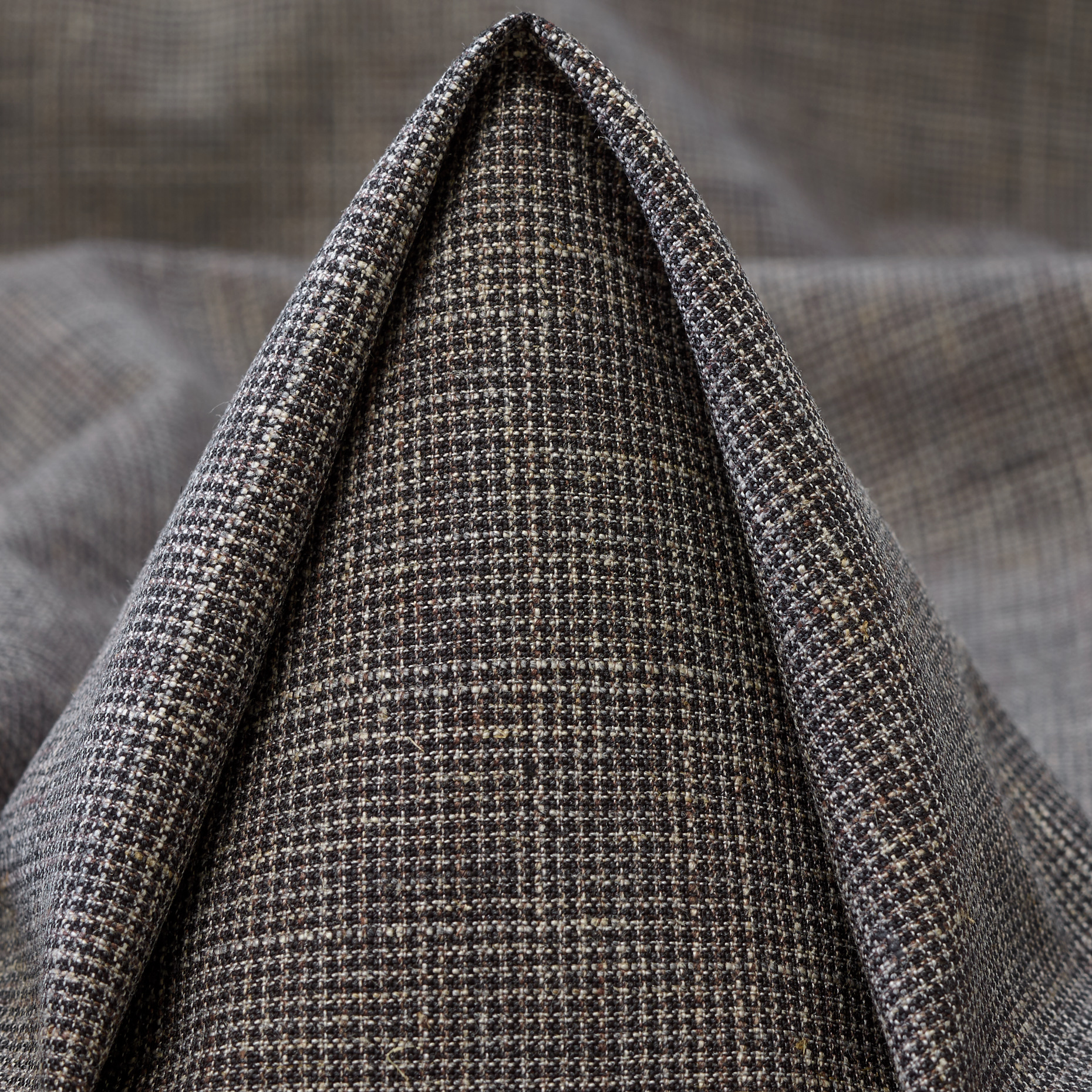 VIRGIN WOOL, COTTON BLEND, MICRO DESIGN, COFFEE QUARTZ (F000047271)