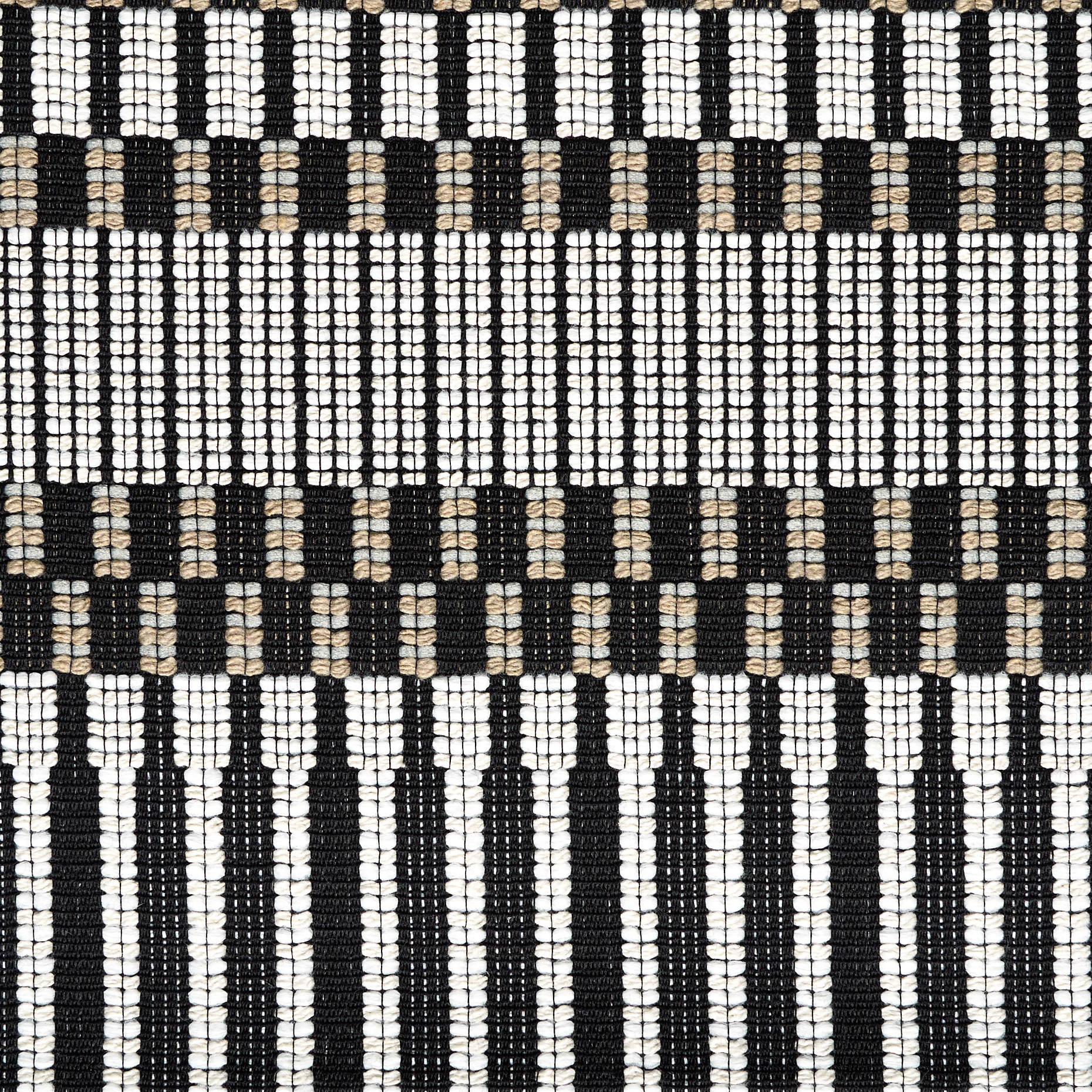 Jacquard Double, Cotone, Chiseled Stone&Raven Black (F000027134) - Trama