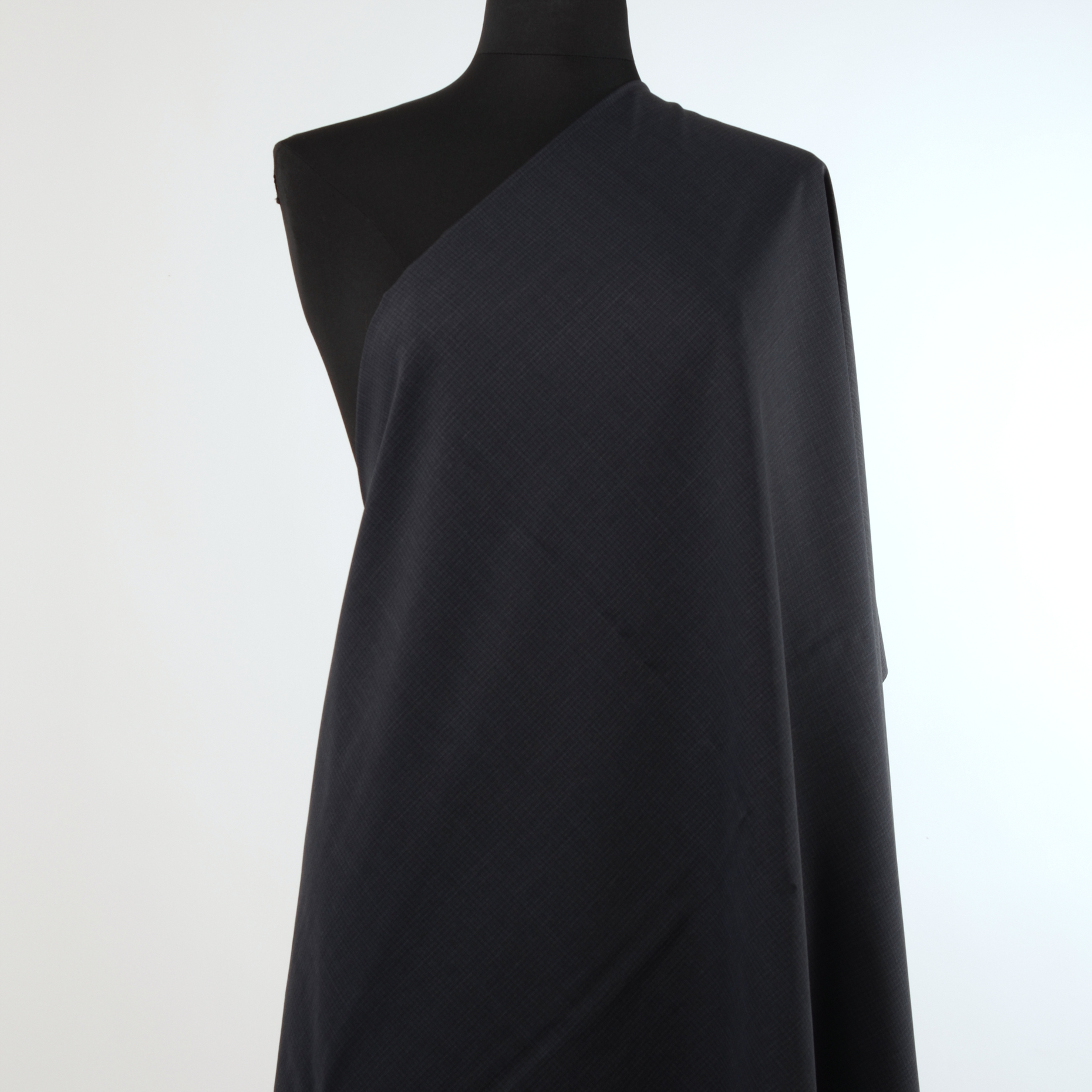 FINE WOOL, MICRO DESIGN, MELANGE, MIDNIGHT BLUE (F000013872) - Mannequin