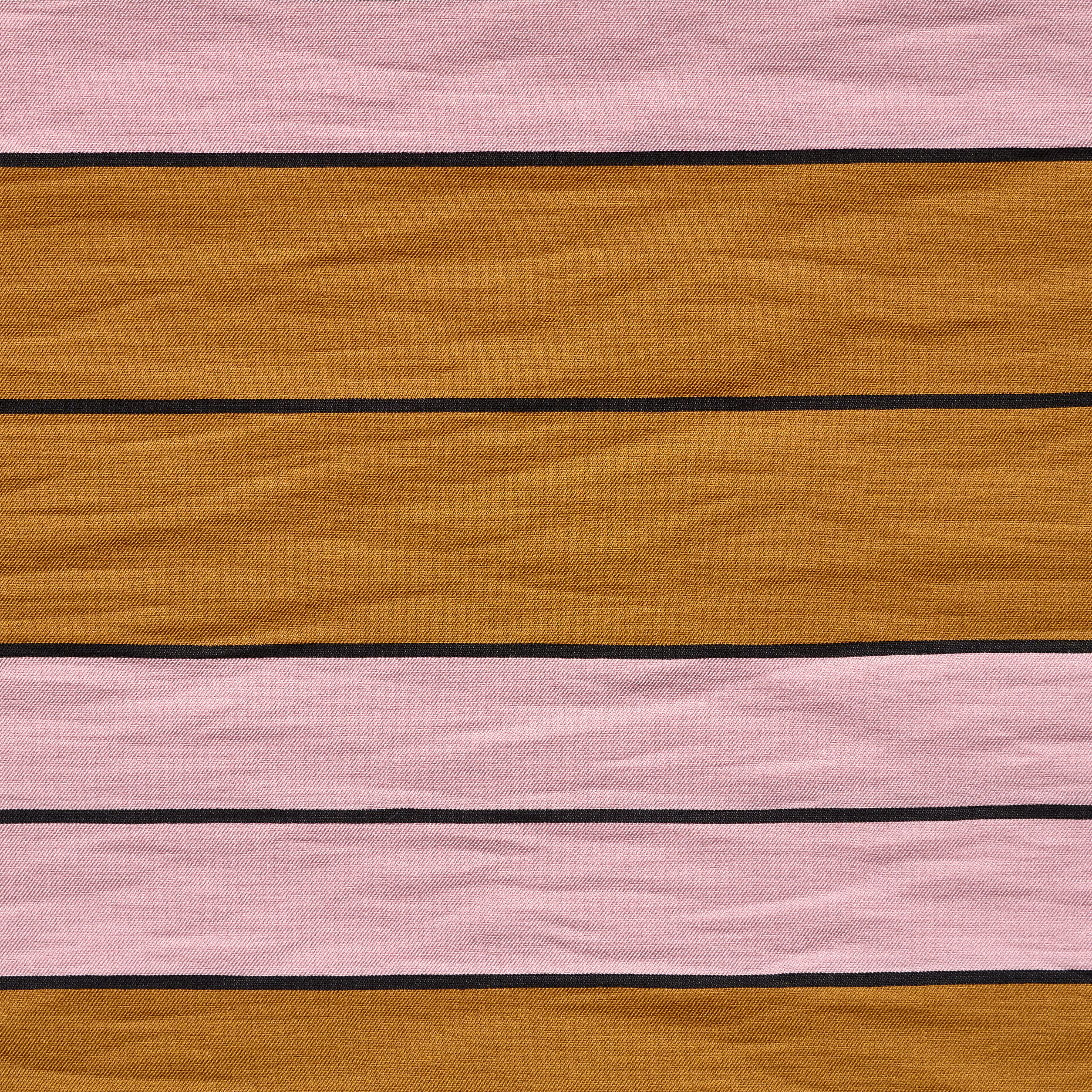POPLIN, VISCOSE, STRIPES, CHALK PINK&AMBER GOLD (F000043281) - Texture