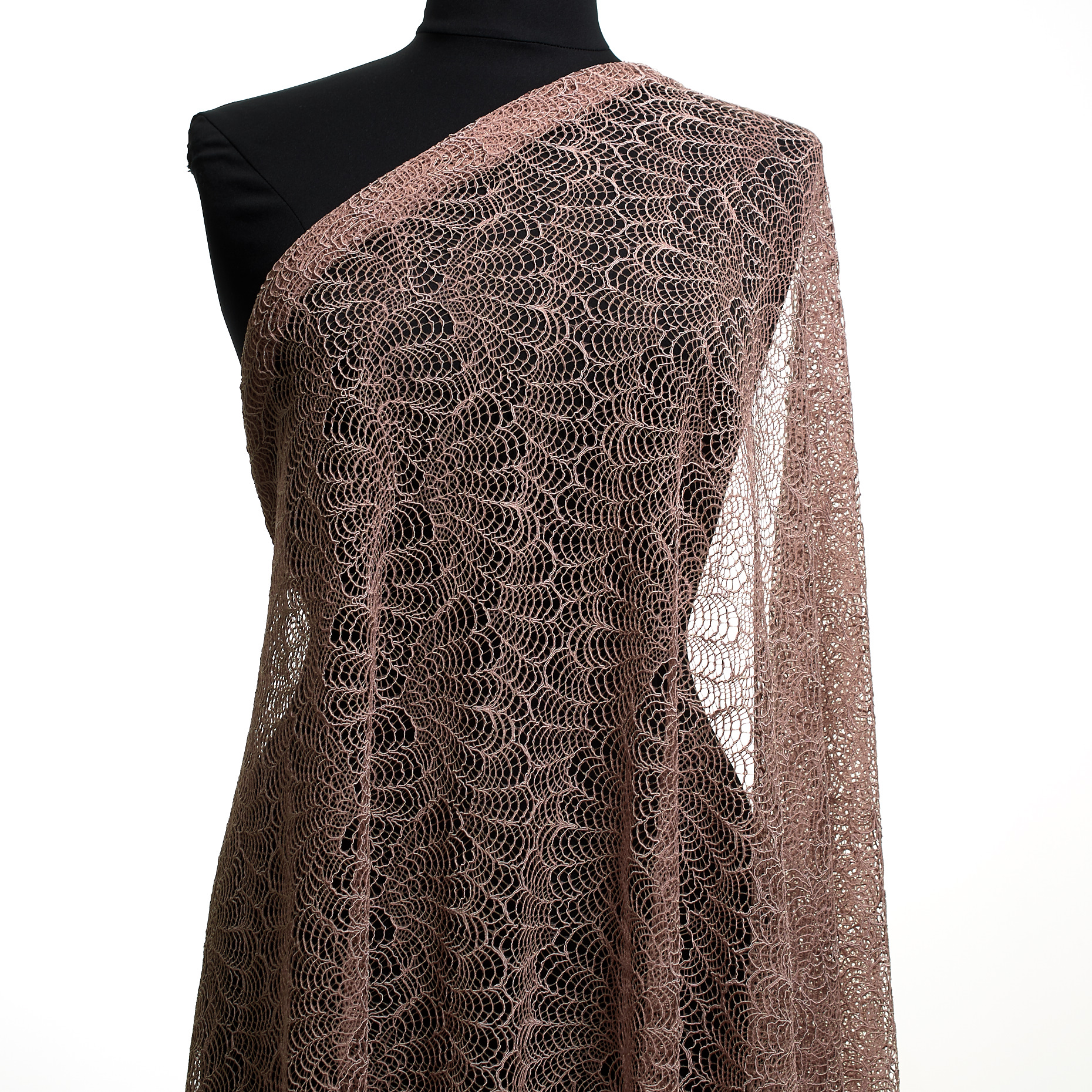 Dentelle, Ramié Mixte, Elástique, Mauve Chalk (F000045431) - Mannequin