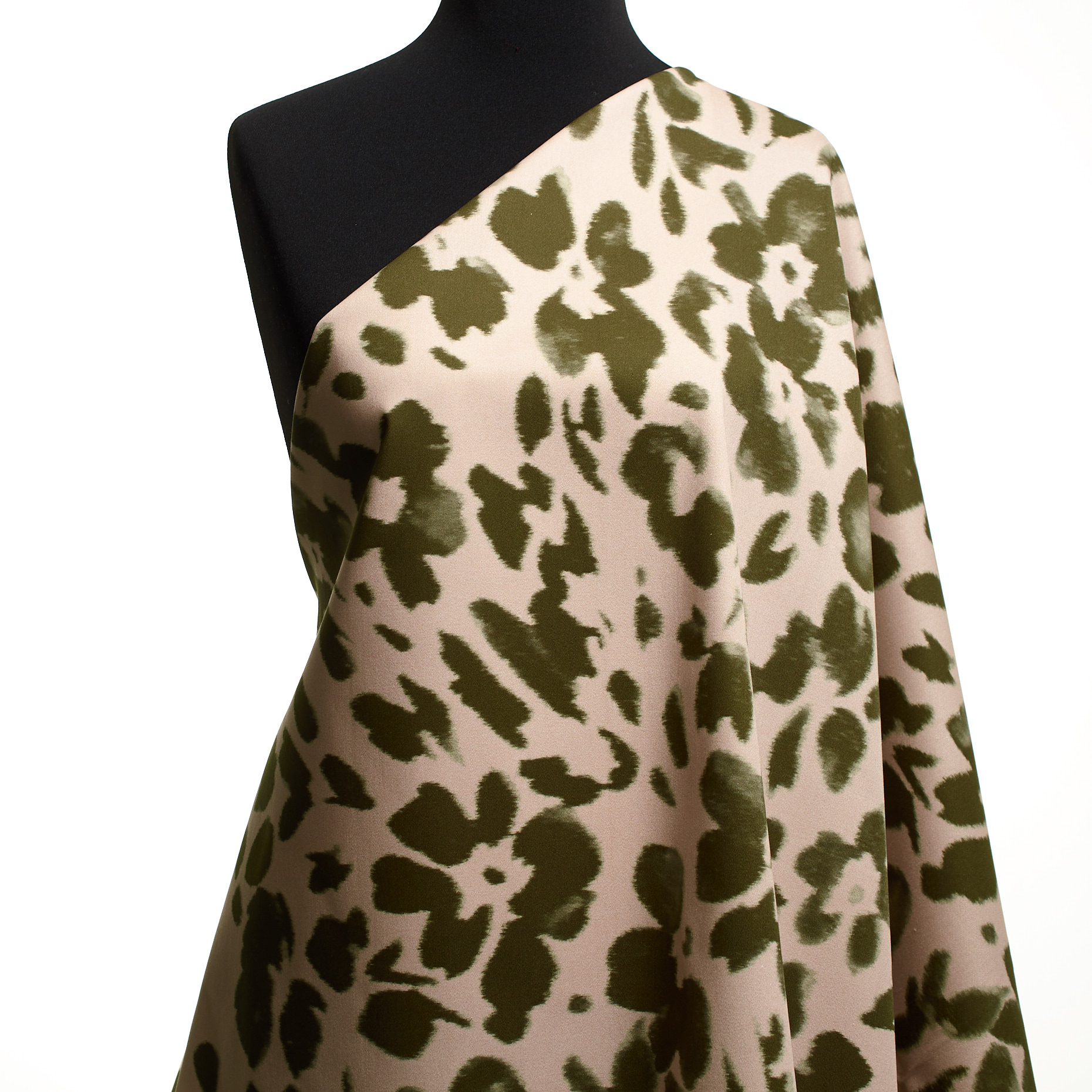 Twill, Cotone, Stampato, Pink Marshmallow&Covert Green (F000049470) - Manichino