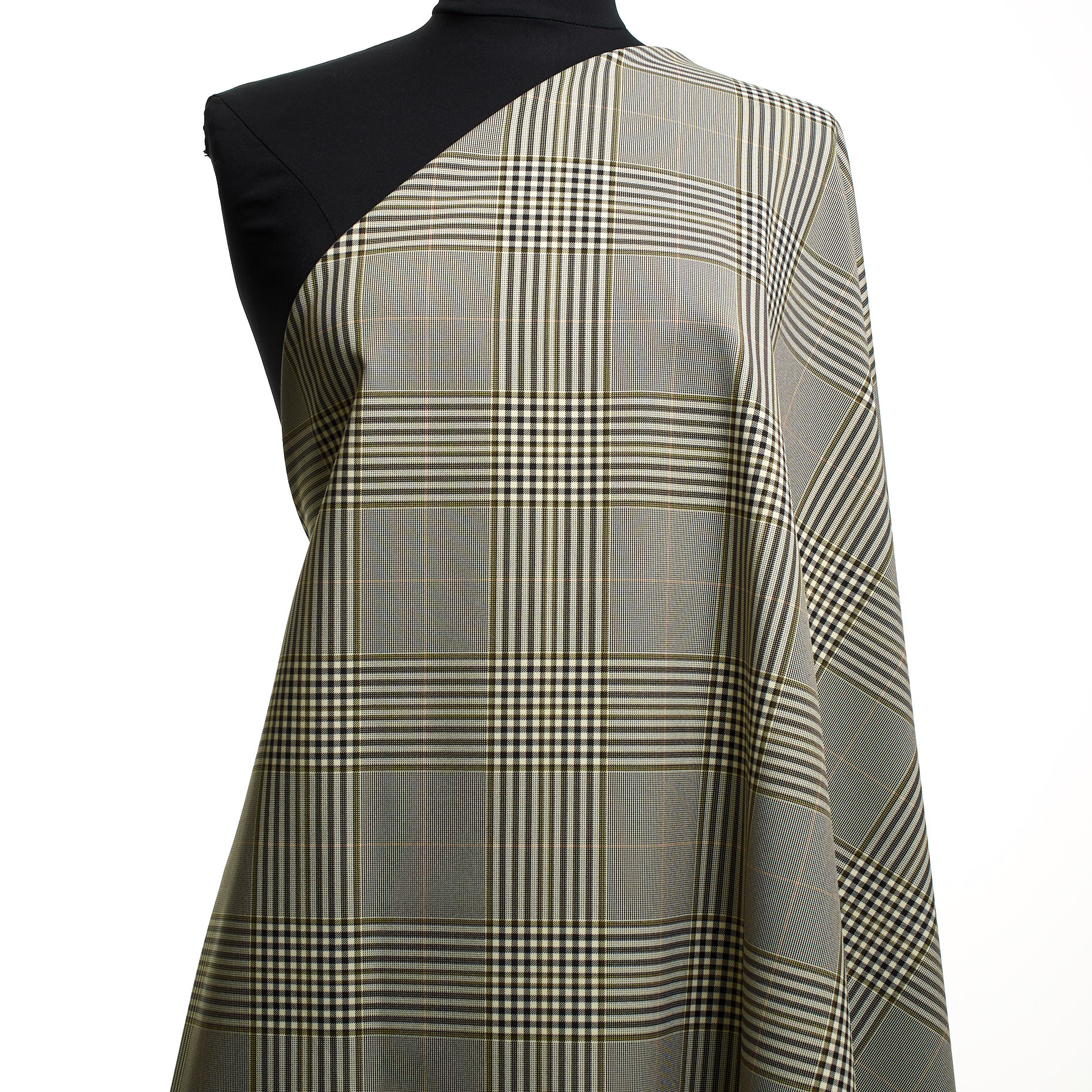 Popeline, Élastique, Cadre, Brown Rice&Blackened Pearl (F000046217) - Mannequin