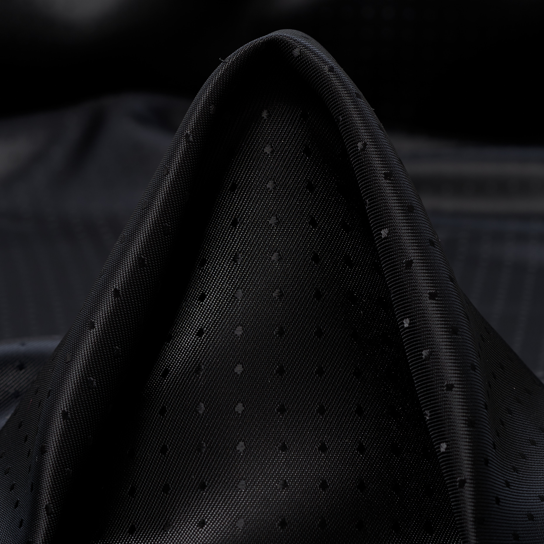 LINING, VISCOSE, DOTS, RAVEN BLACK