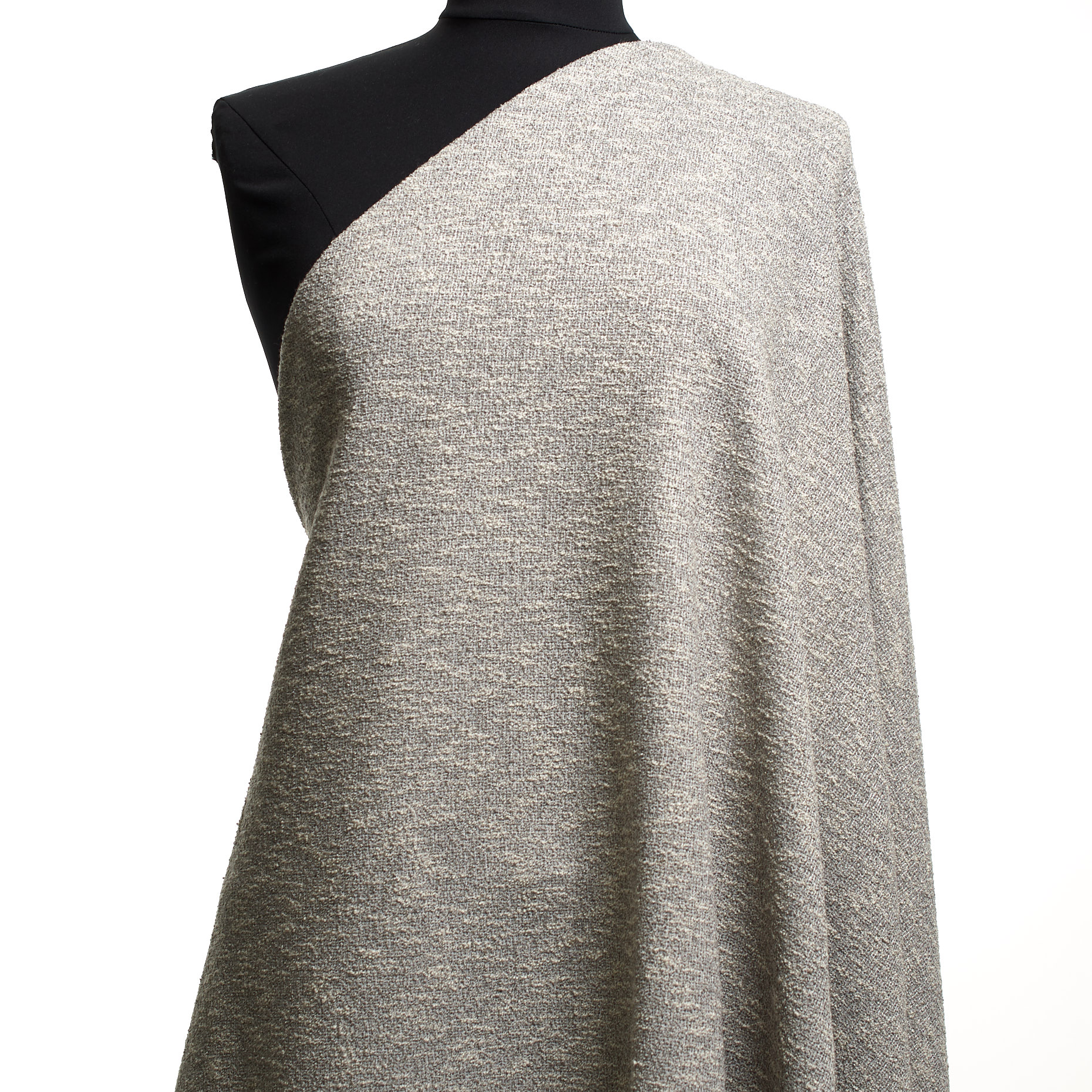 Jersey, Bouclé, Viscosa Mix, Mirage Gray (F000045297) - Maniquí