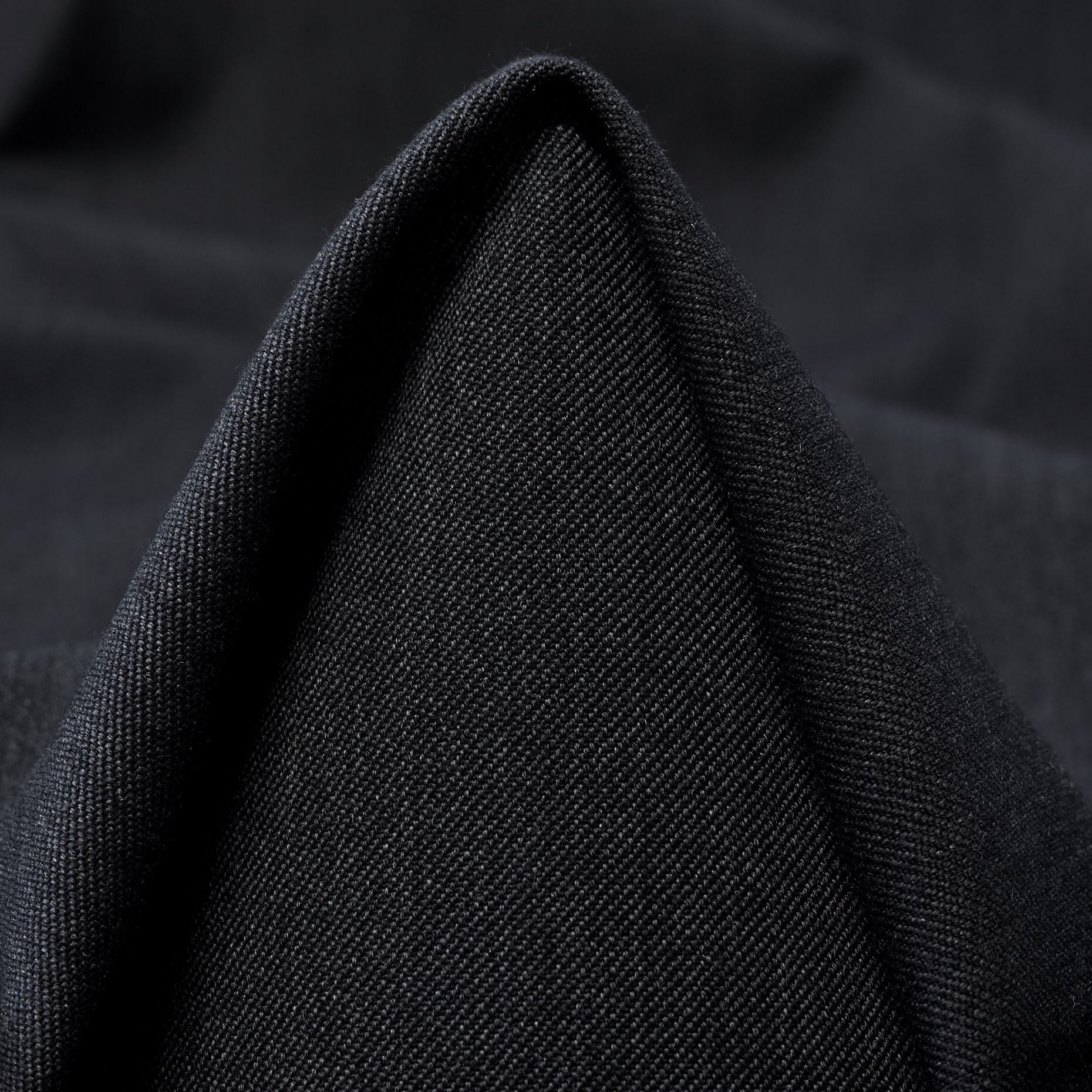 TWILL, VIRGIN WOOL, COTTON BLEND, NIGHT SKY (F000044430)