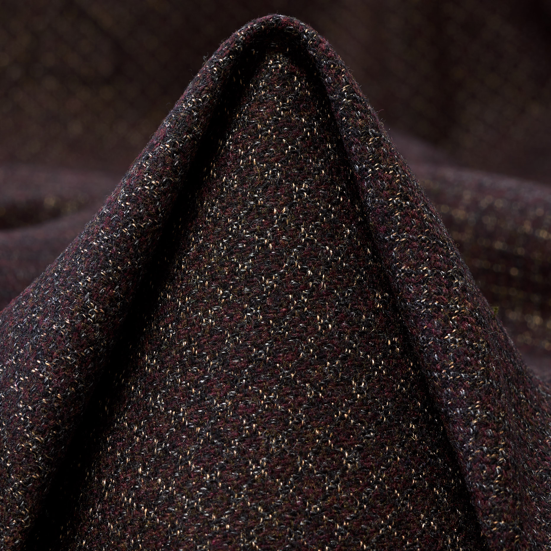 JACQUARD, VIRGIN WOOL, VISCOSE BLEND, PORT (F000045222)
