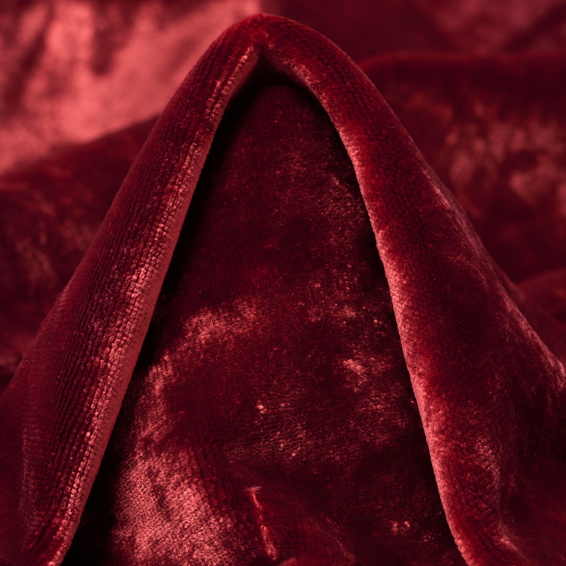 VELVET, VISCOSE, RED DAHLIA