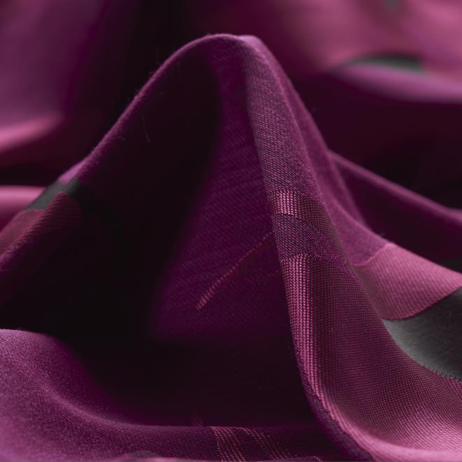 JACQUARD, ACETATE, WOOL, PURPLE POTION&JET BLACK (F000027932)