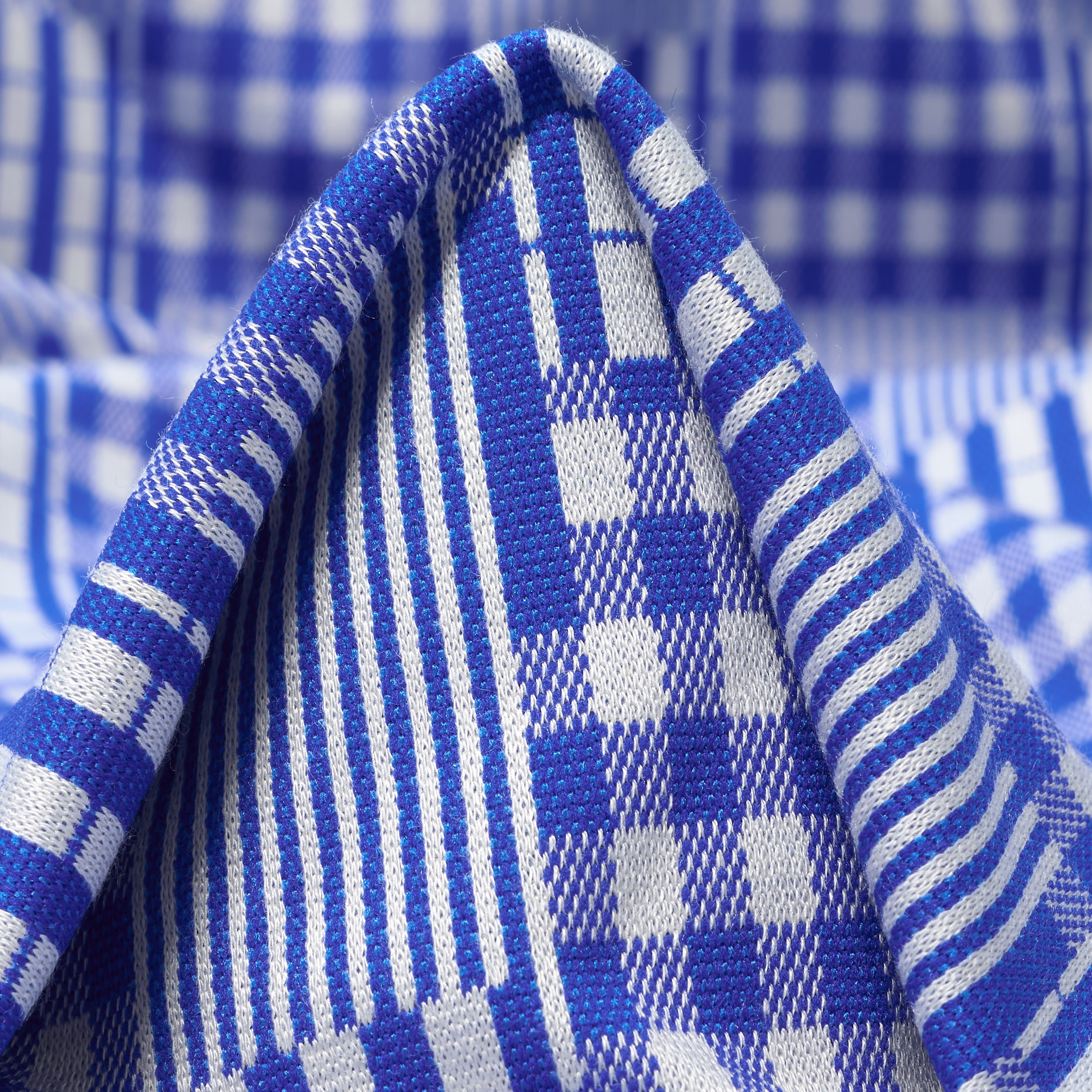 Jersey, Jacquard, Viscosa, Brilliant White&Lapis Blue (F000043963)