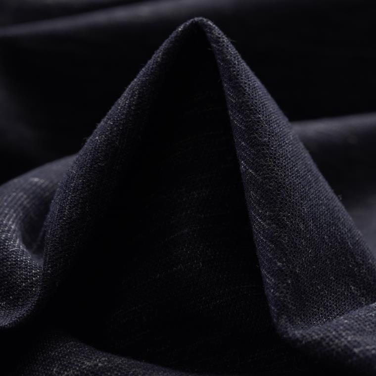 DOUBLE, JERSEY, WOOL LINEN, MIDNIGHT BLUE (F000030951)