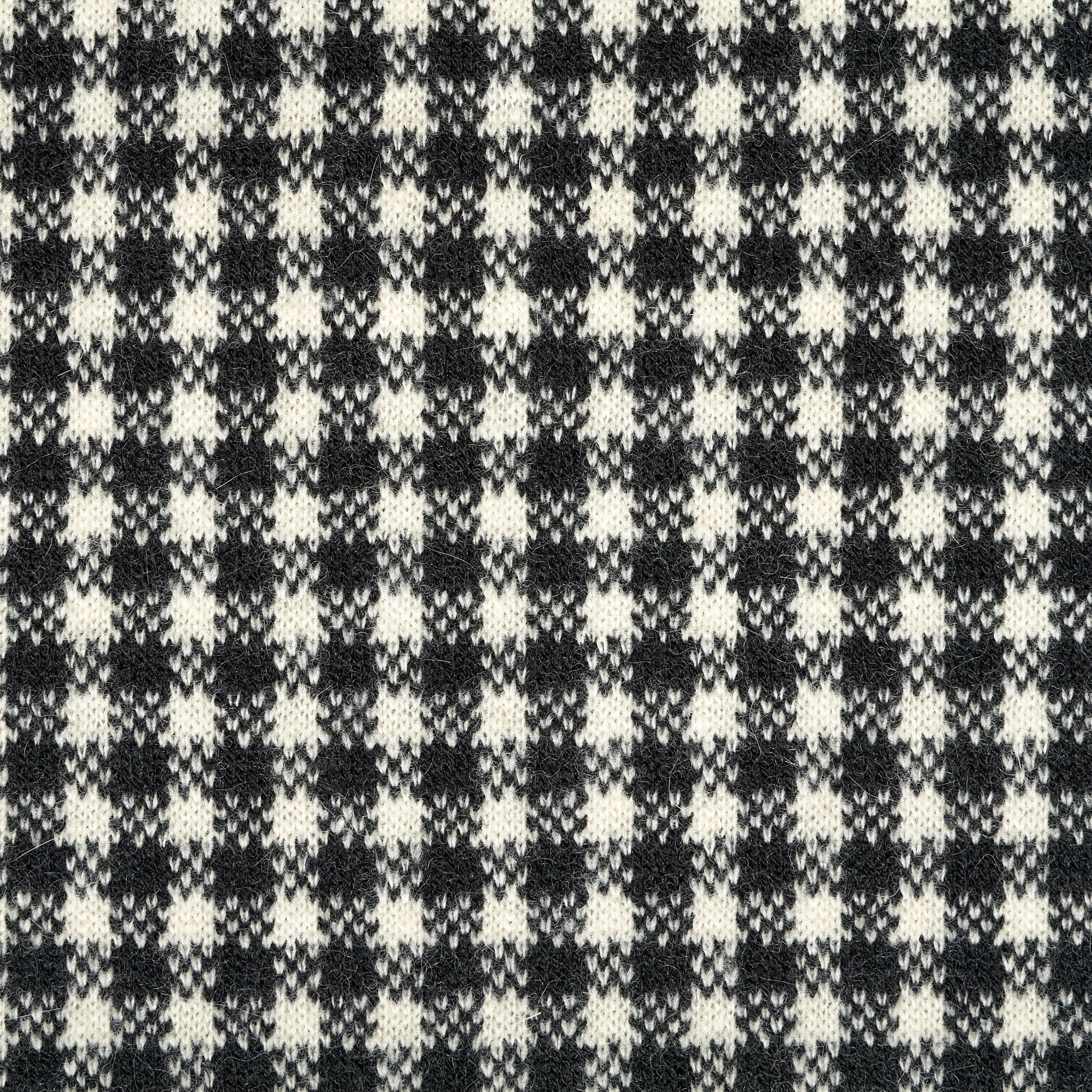 Jersey, Wełna, Ramy, Snow White&Black (F000014341) - Tkana