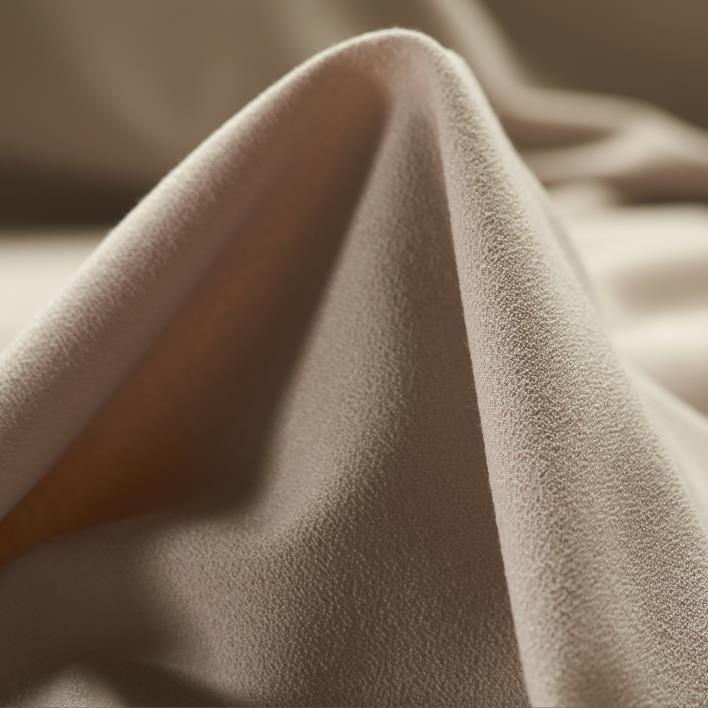 CRÊPE, VISCOSE BLEND, ELASTIC, BROWN RICE (F000030306)