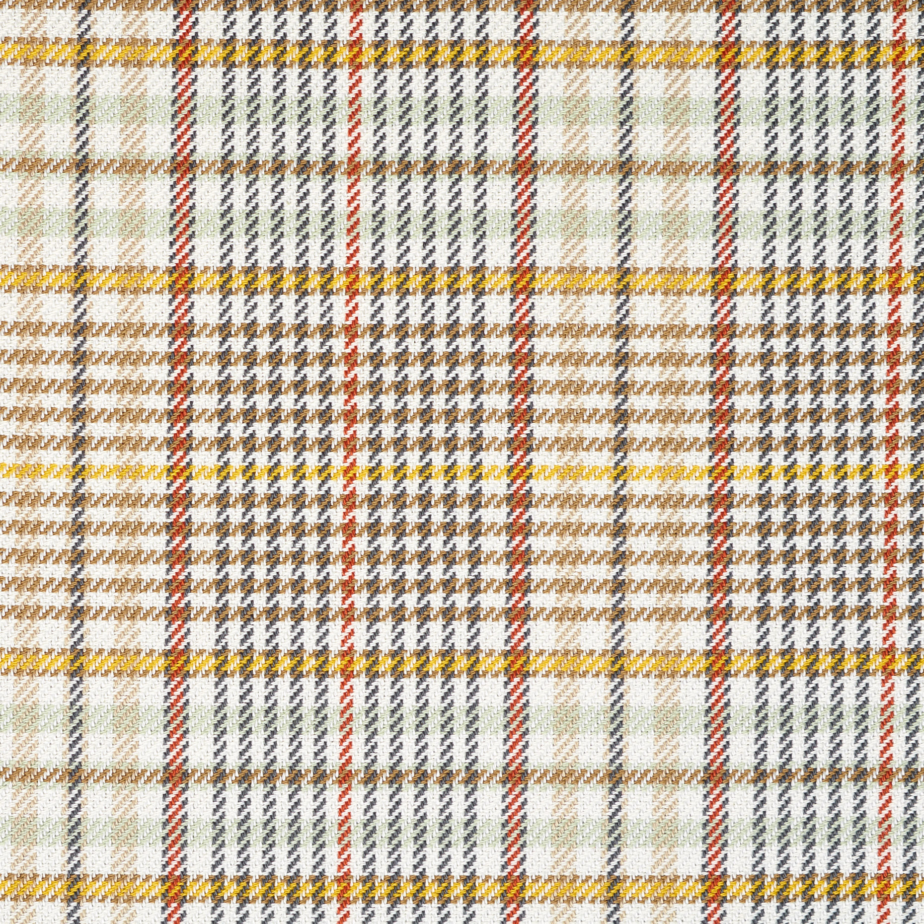 DOUBLE, COTTON, CHECK, IVORY&SAND (F000038747) - Texture