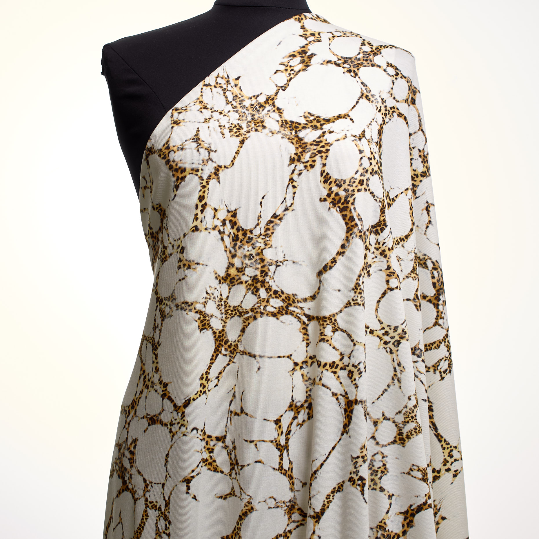 Jersey Acanalado, Algodón, Estampado, Corn&Ivory (F000042709) - Maniquí