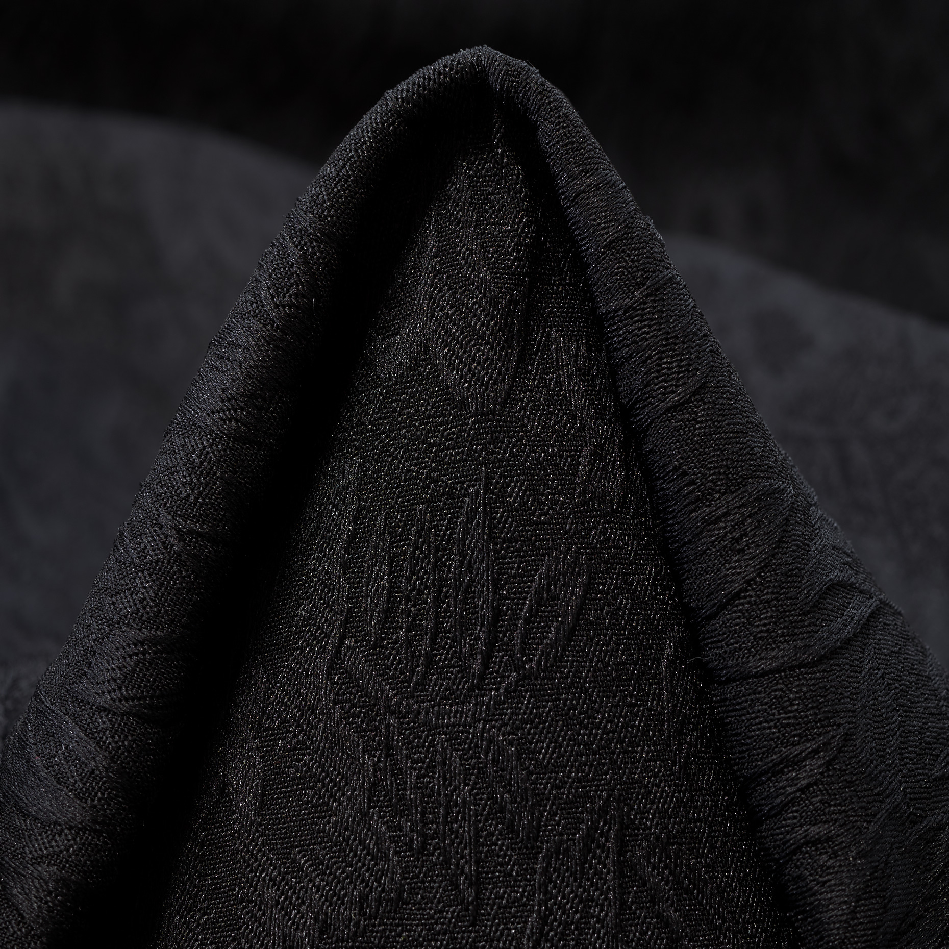 JACQUARD, FLORAL, TONE ON TONE, JET BLACK (P000003960)