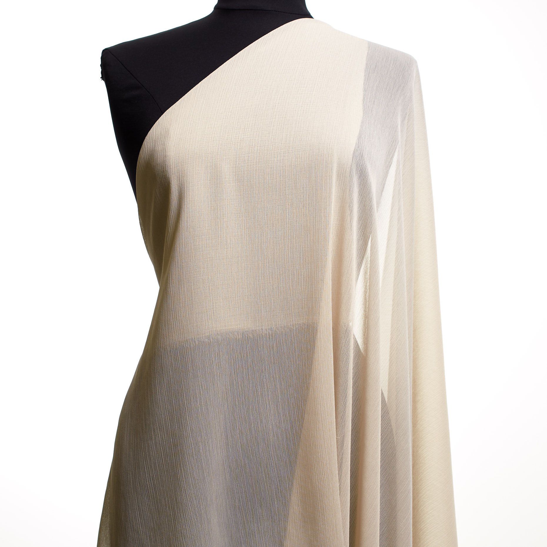 CHIFFON, CRÊPE, WRINKLY, WHITE ONYX (F000043348) - Mannequin