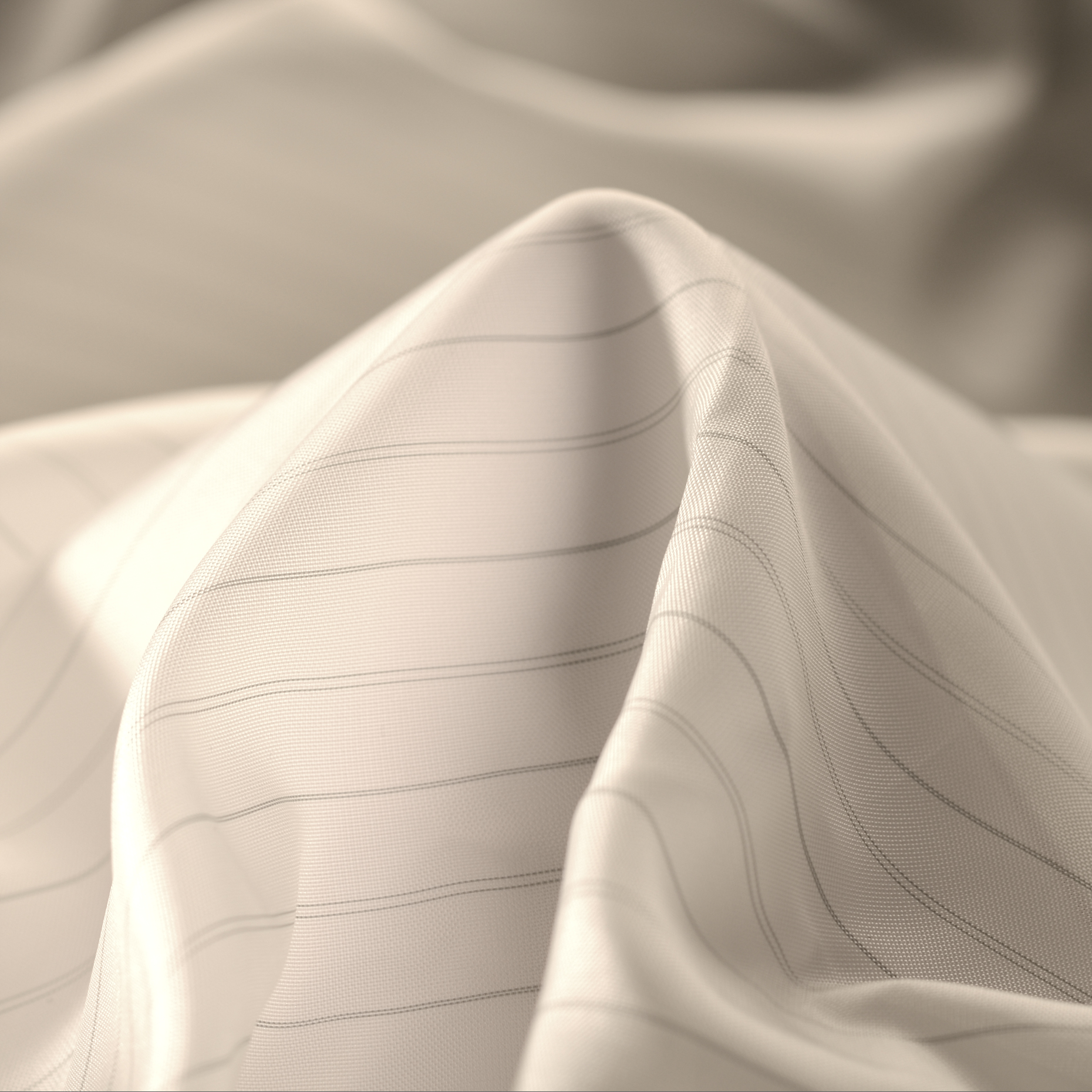 Cupro, Doublure, Rayé, Silver (F000009591)