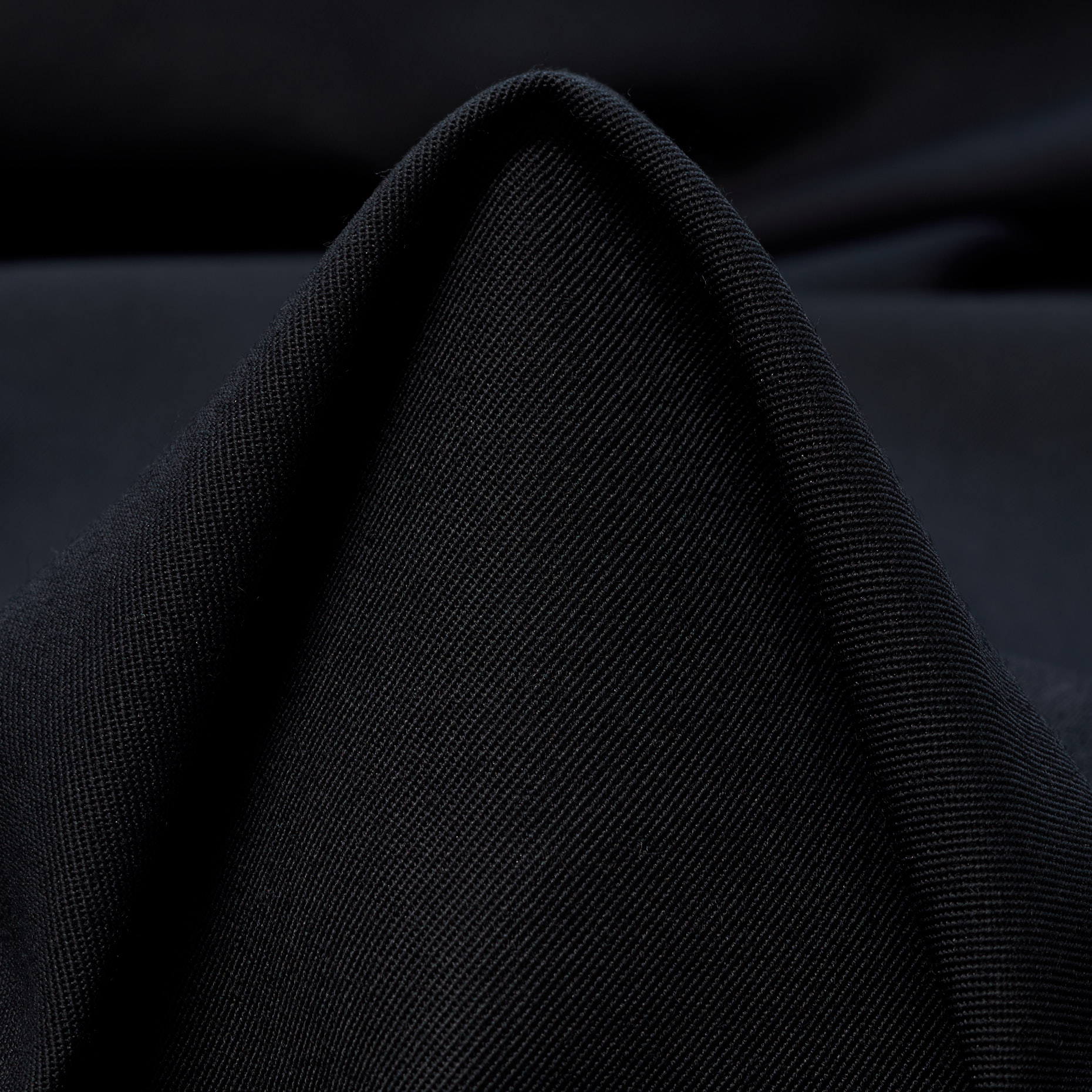 TWILL, WOOL BLEND, RAVEN BLACK (F000043995)