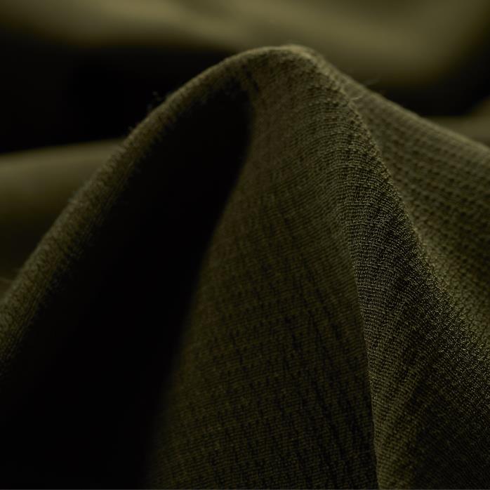 DOBBY, VISCOSE WOOL, DARK OLIVE (F000029455)