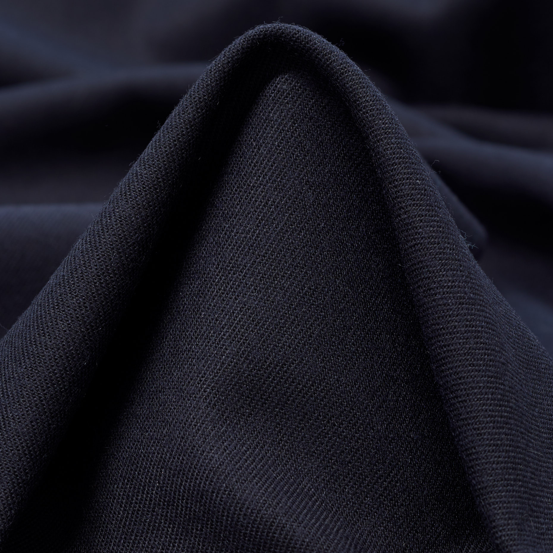 TWILL, WOOL, MELANGE, MIDNIGHT BLUE (F000037839)