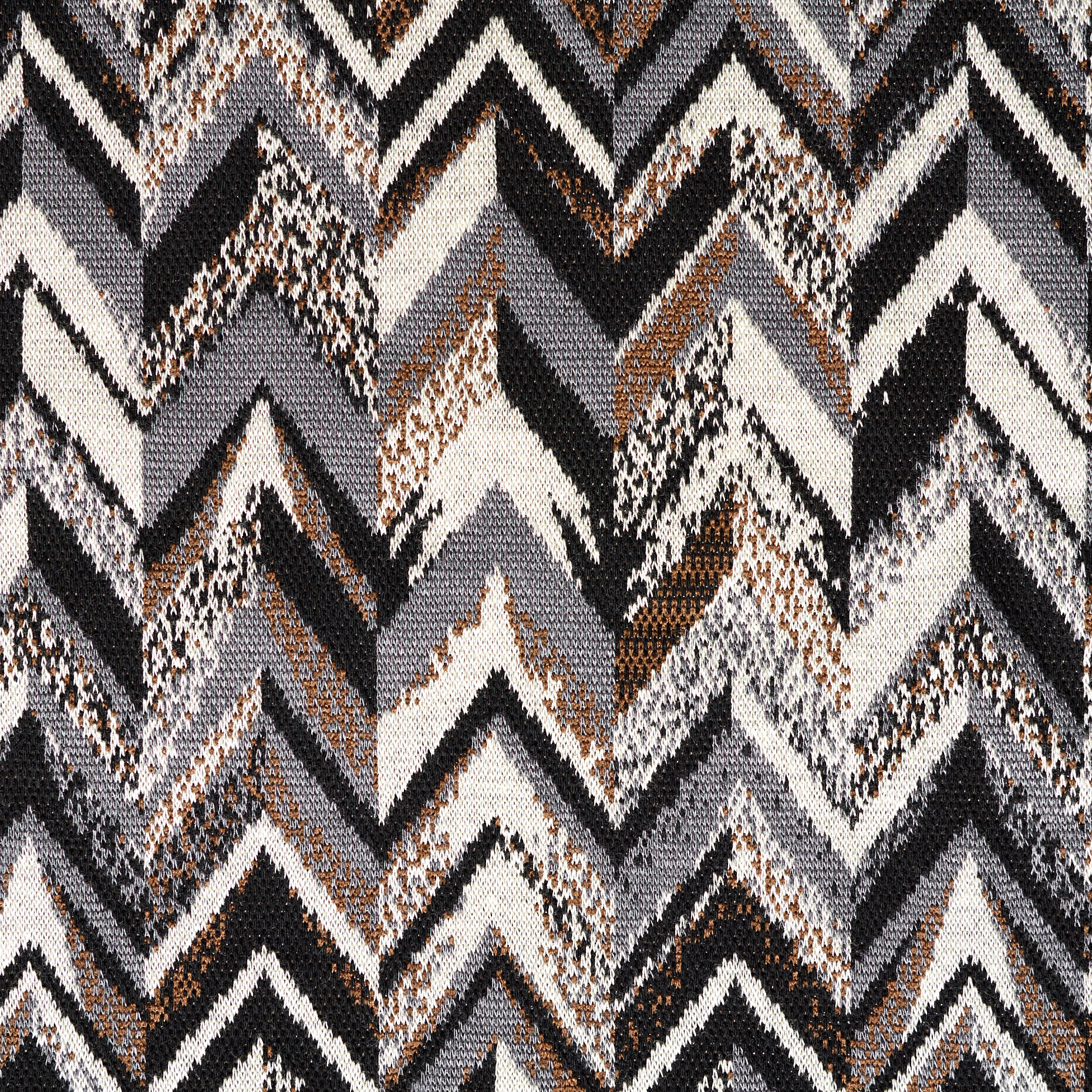 JACQUARD, JERSEY, VISCOSE, MARSHMALLOW&RAVEN BLACK (F000043142) - Texture