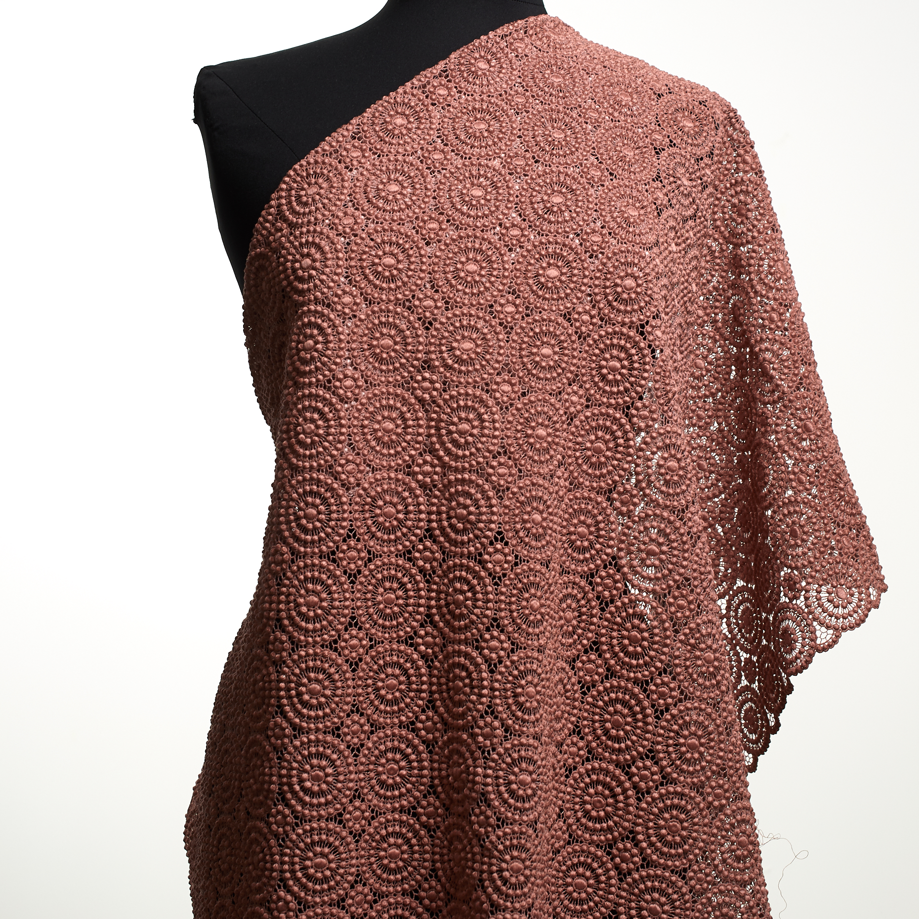 Koronka, Bawełna, Wydrukowany, Vintage Rose (F000033770) - Manekin