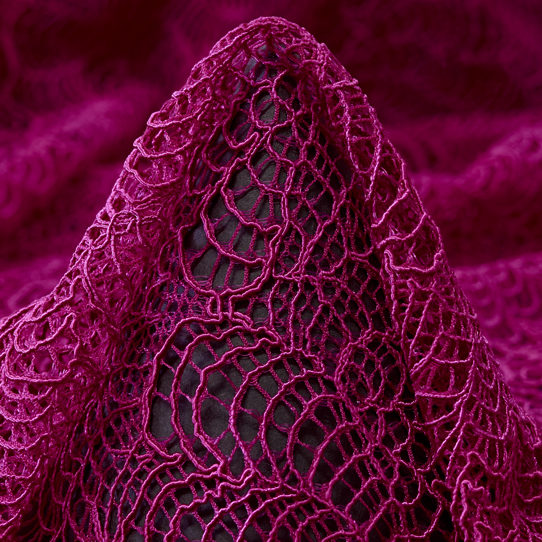 Encaje, Ramié Mix, Elástico, Raspberry Rose (F000045434)