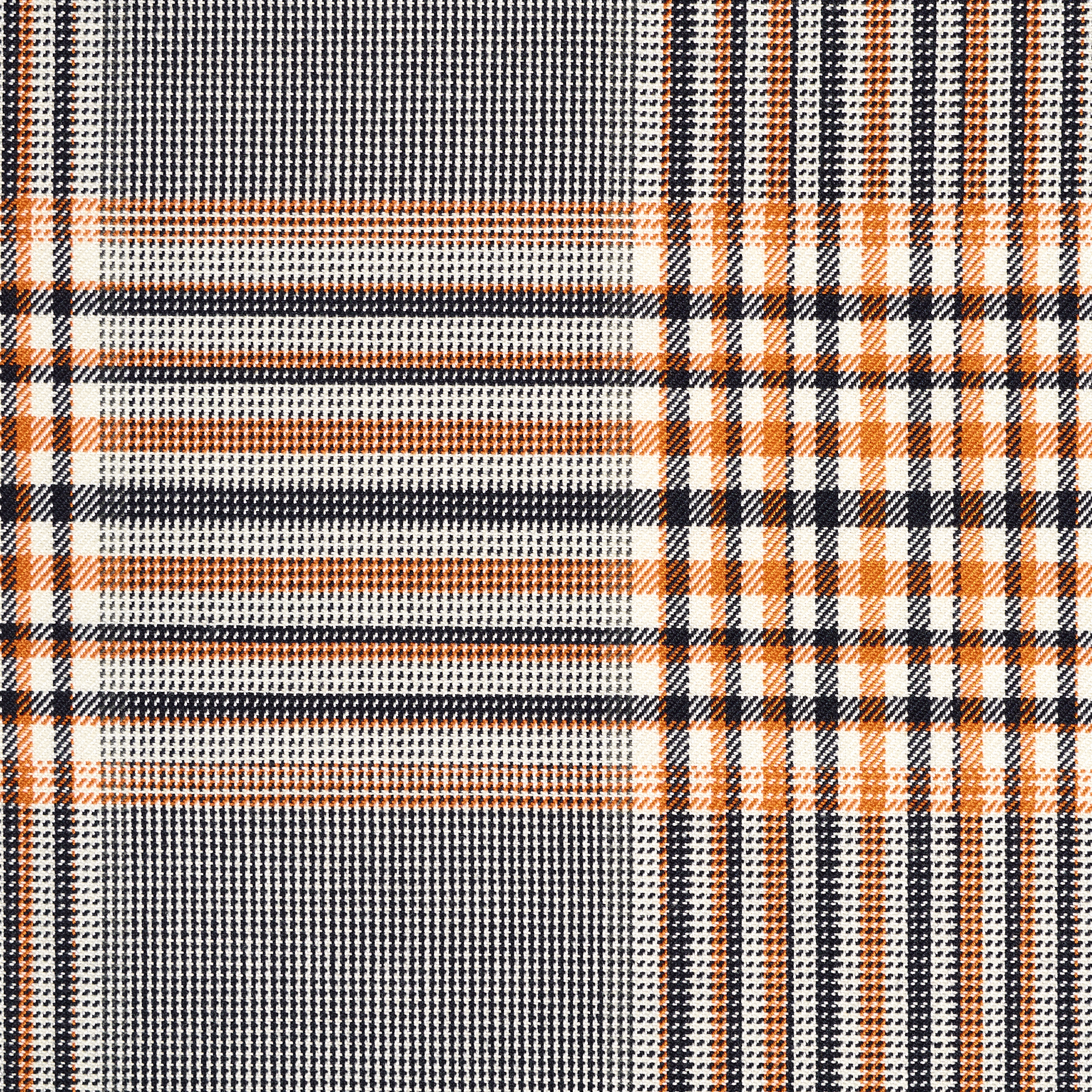 VISCOSE BLEND, CHECK, ORANGE OCHRE (F000034632) - Texture