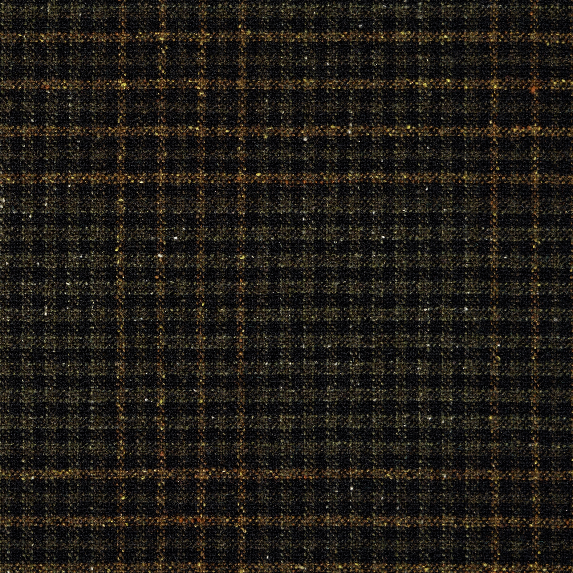 Wolle, Seide Mix, Karo, Covert Green&Bistre (F000048120) - Gewebe