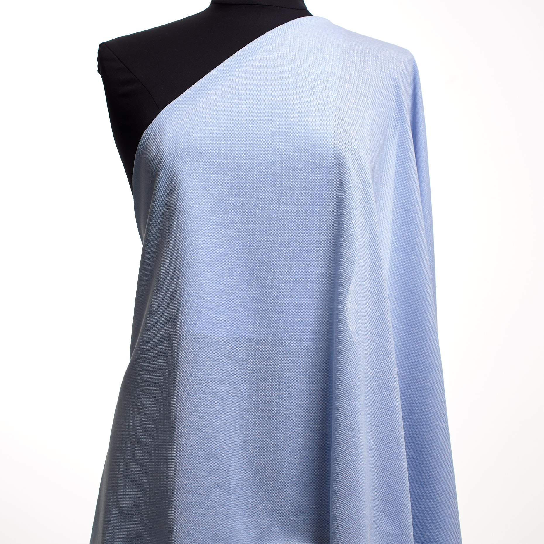 Трикотаж, Пике, Хлопок, Bluebell (F000043926) - Манекен