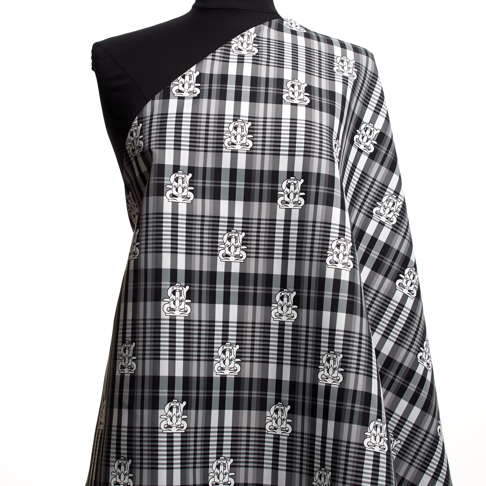 OUTDOOR, NYLON, CHECK, MOSS GRAY&RAVEN BLACK (F000043204) - Mannequin