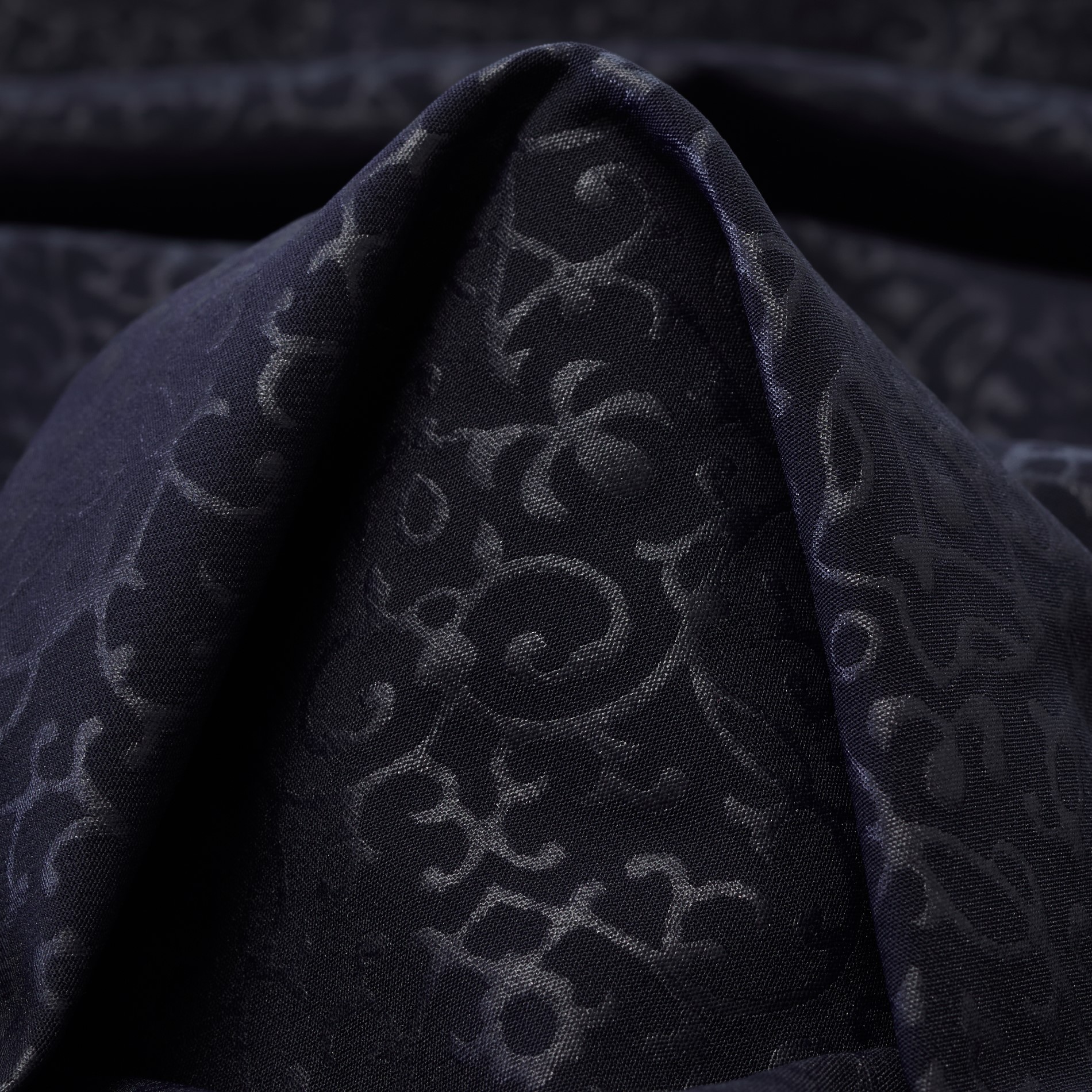 Techno Stretch, Poliammide, Stampato, Midnight Blue