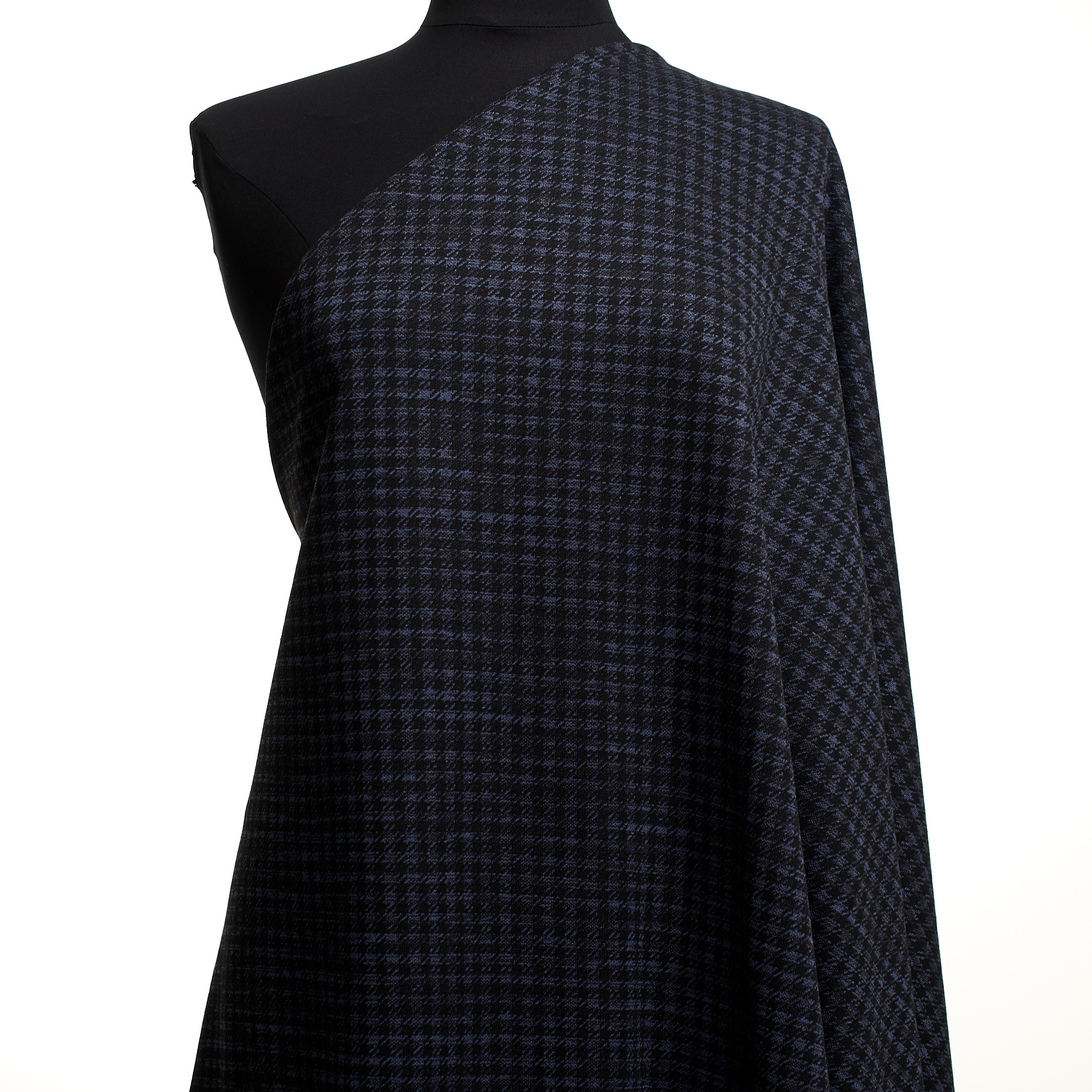 Jersey, Coton Mixte, Micro Design, Mood Indigo&Jet Black (F000047349) - Mannequin