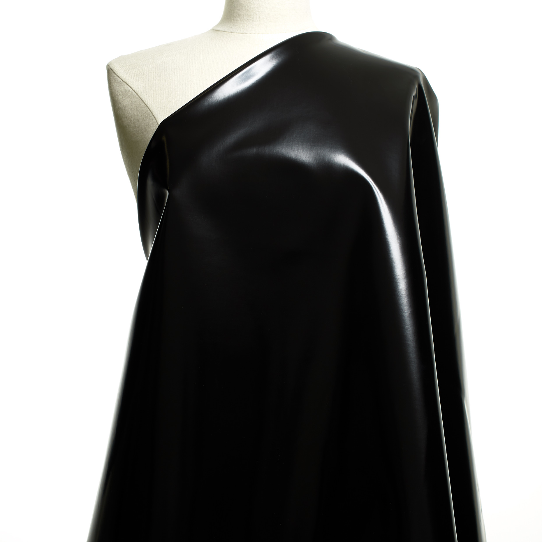 COTTON, COATED, STIFF, RAVEN BLACK (F000046506) - Mannequin