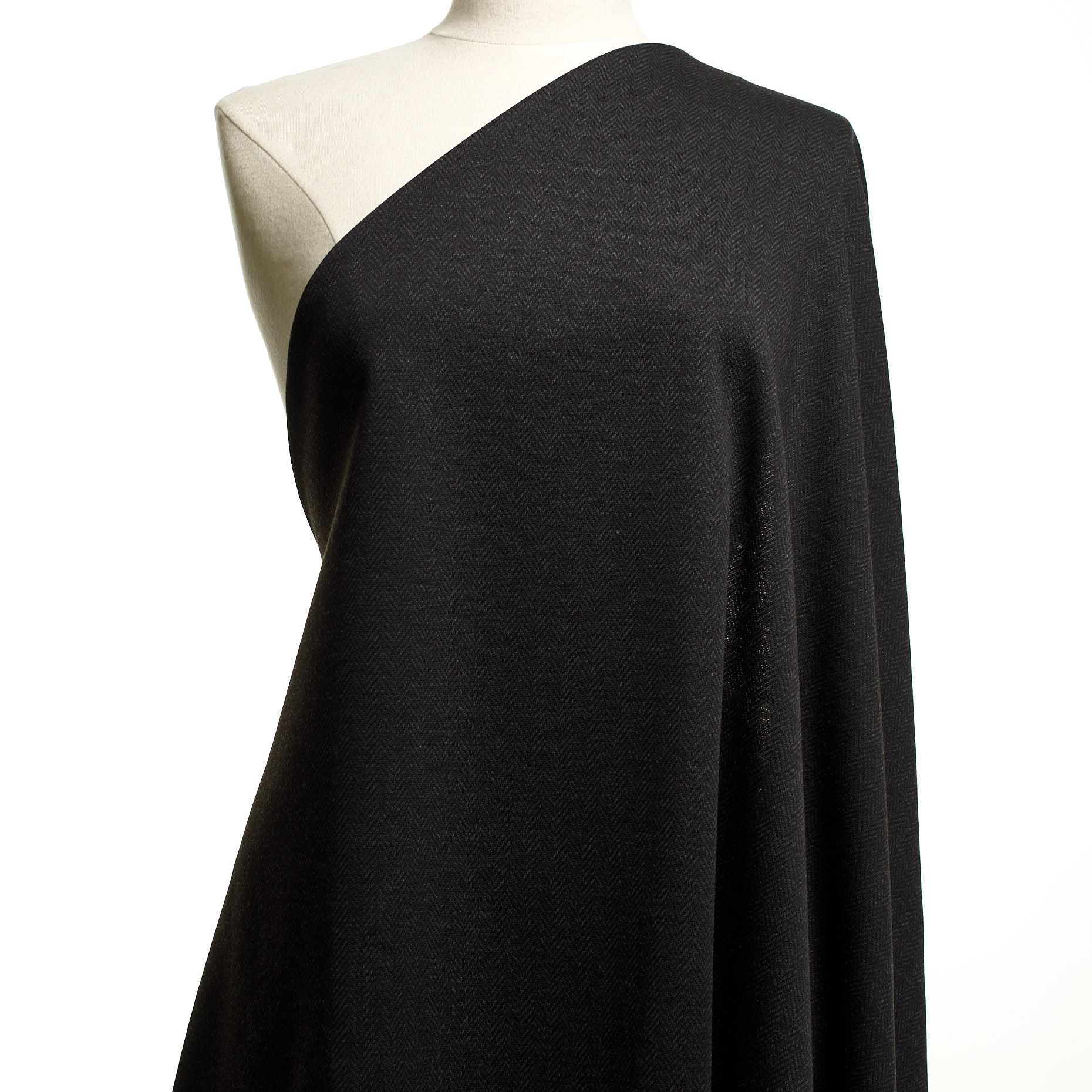 JERSEY, VISCOSE BLEND, ELASTIC, BLACKENED PEARL (F000045200) - Mannequin