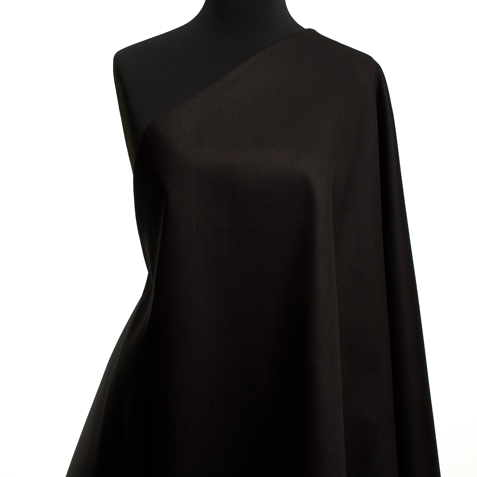 TWILL, COTTON, STIFF, JET BLACK (F000049257) - Mannequin
