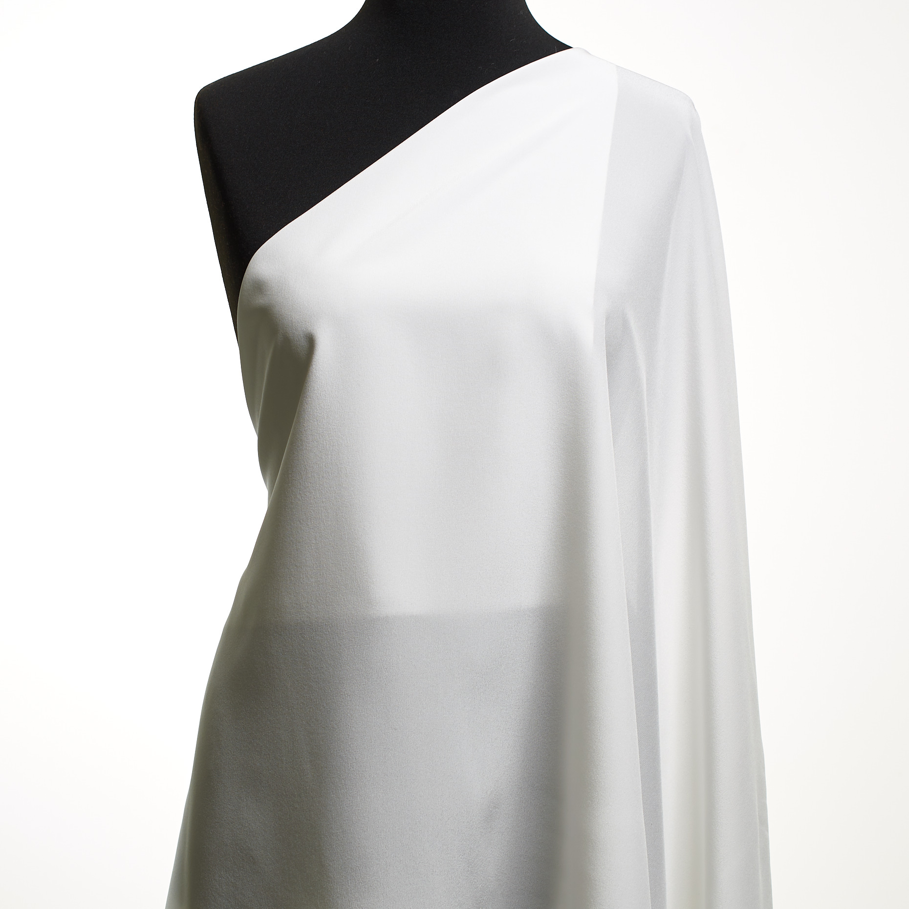 Crêpe De Chine, Jedwab, Brilliant White (F000048981) - Manekin