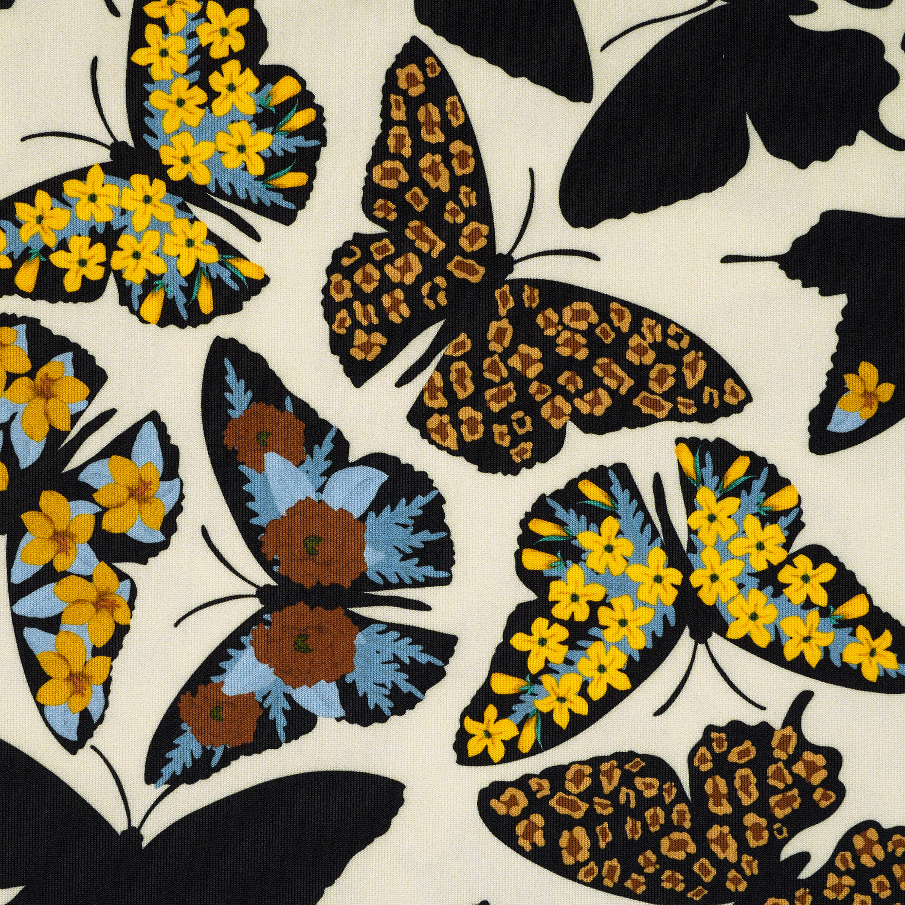 JERSEY, PRINTED, NUGGET GOLD&IVORY (F000037993) - Texture